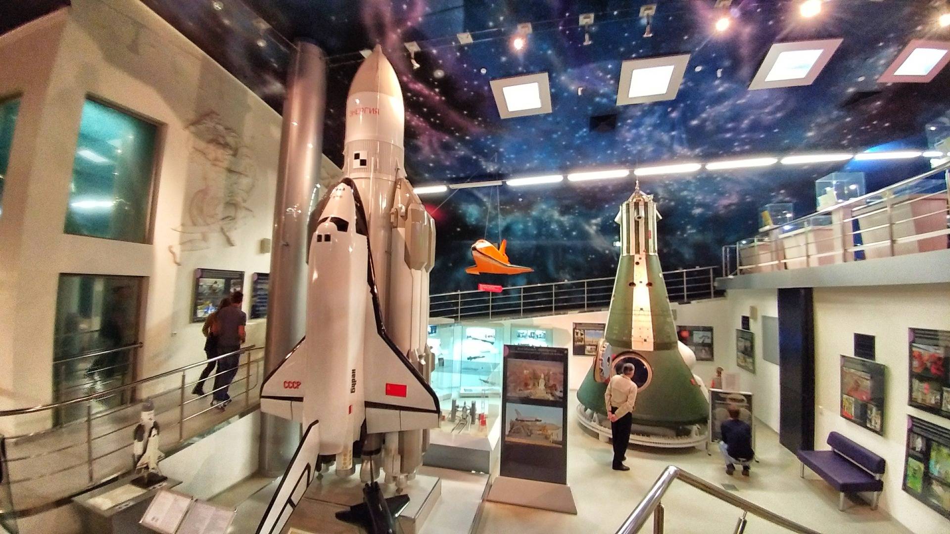 The ”Buran” (left side) once was the soviet space shuttle