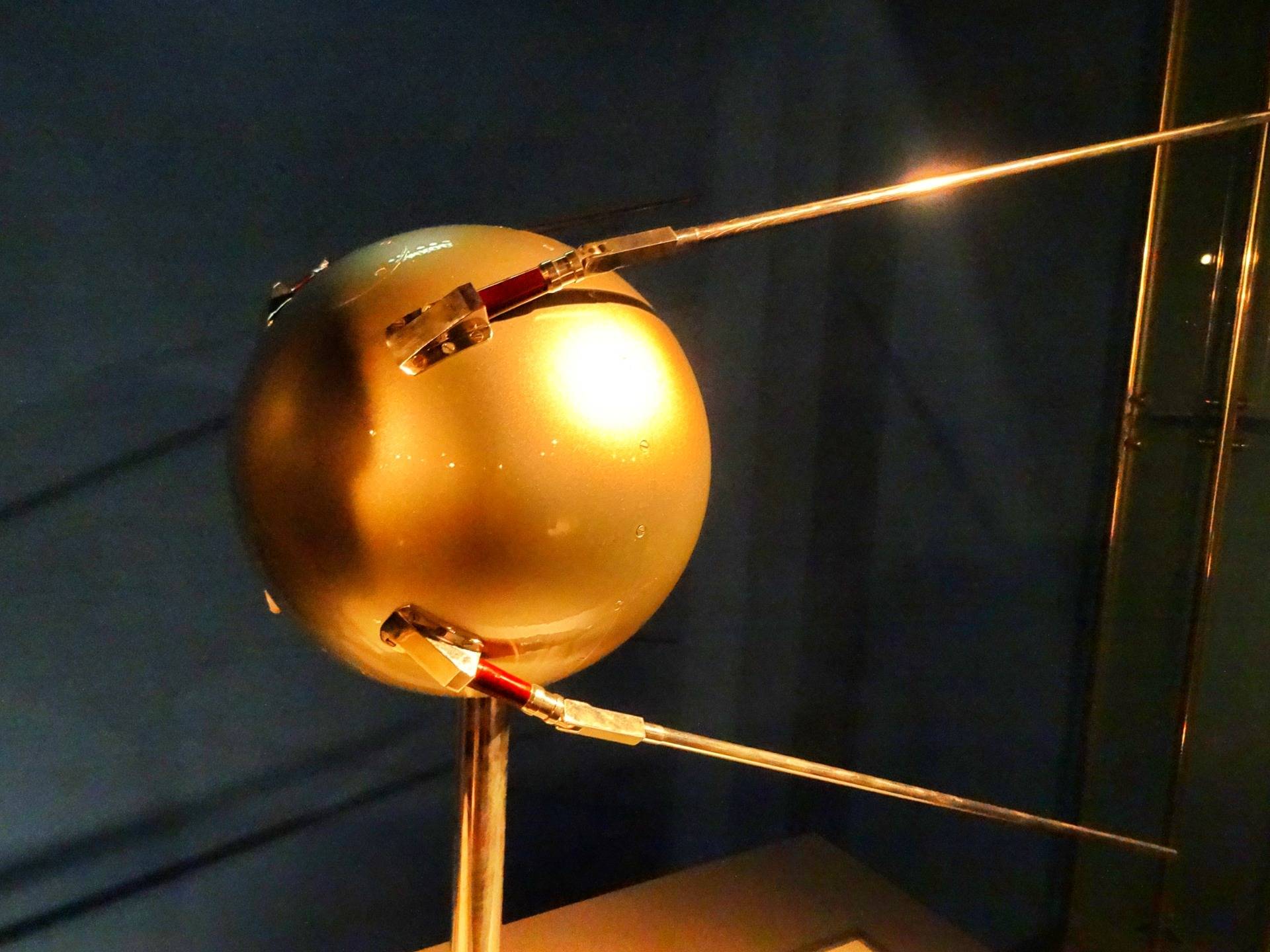 The ”Sputnik”, first man made satellite above earth