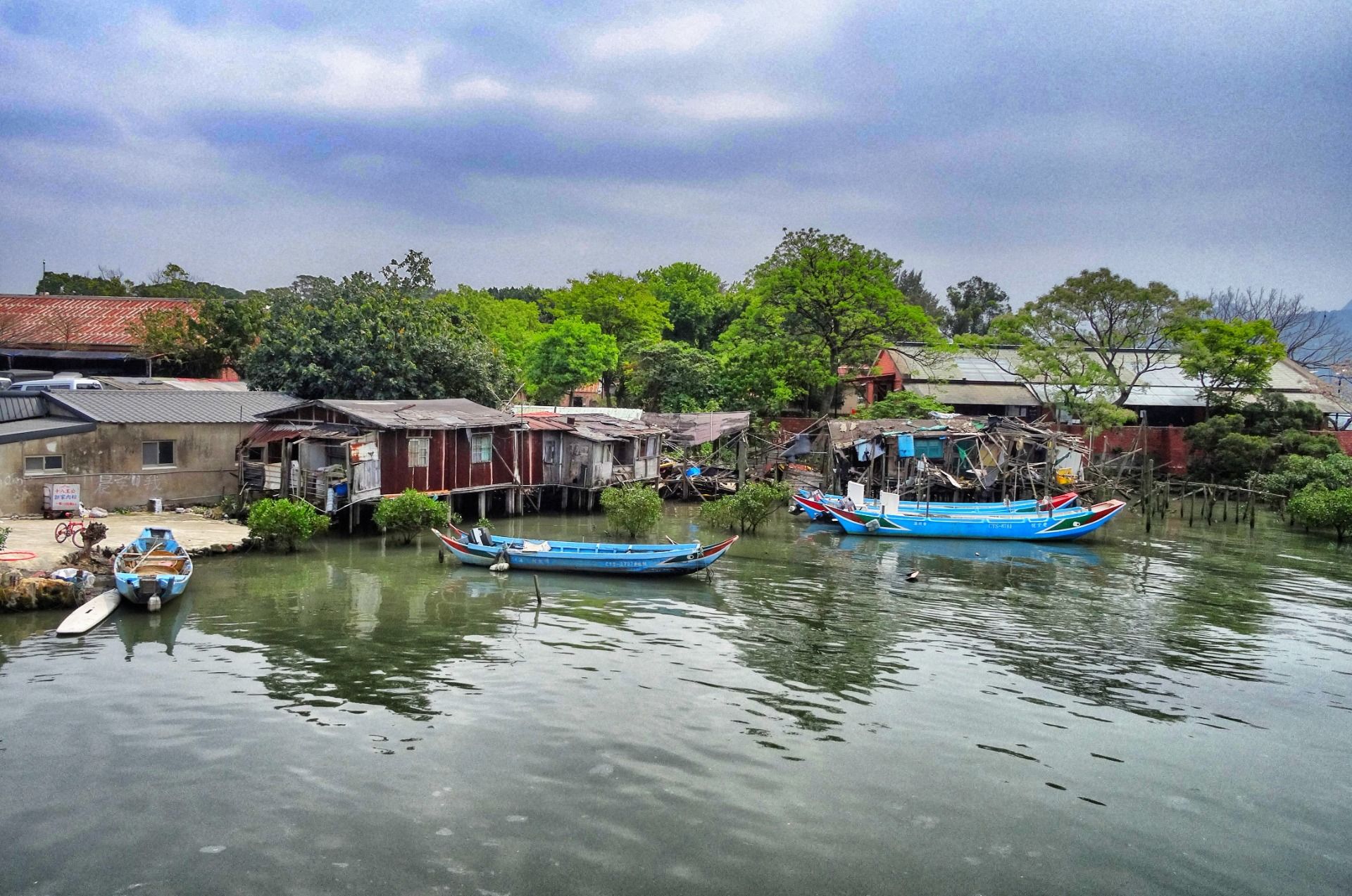 A view to the river Tamsui