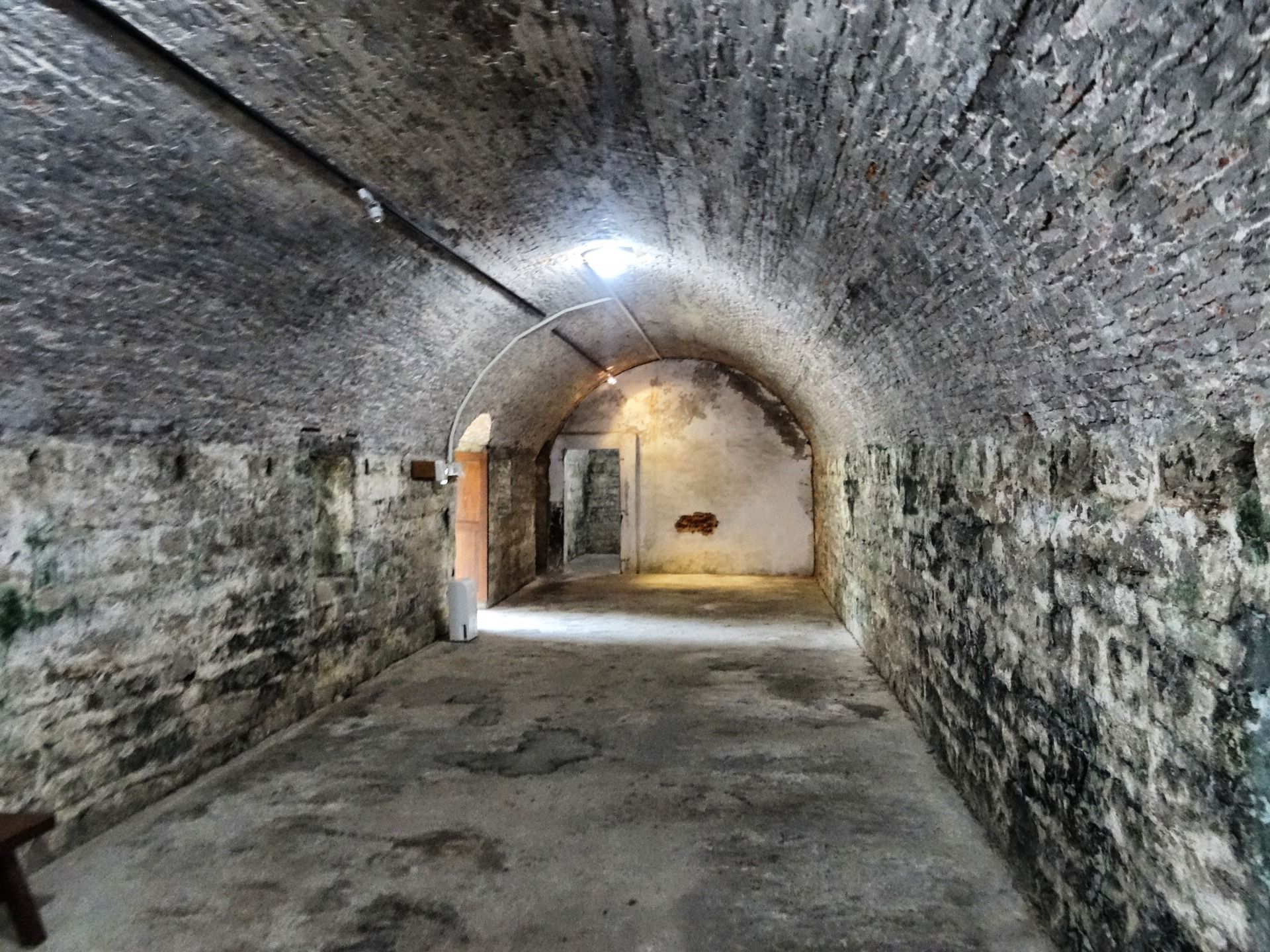 Under the fortress