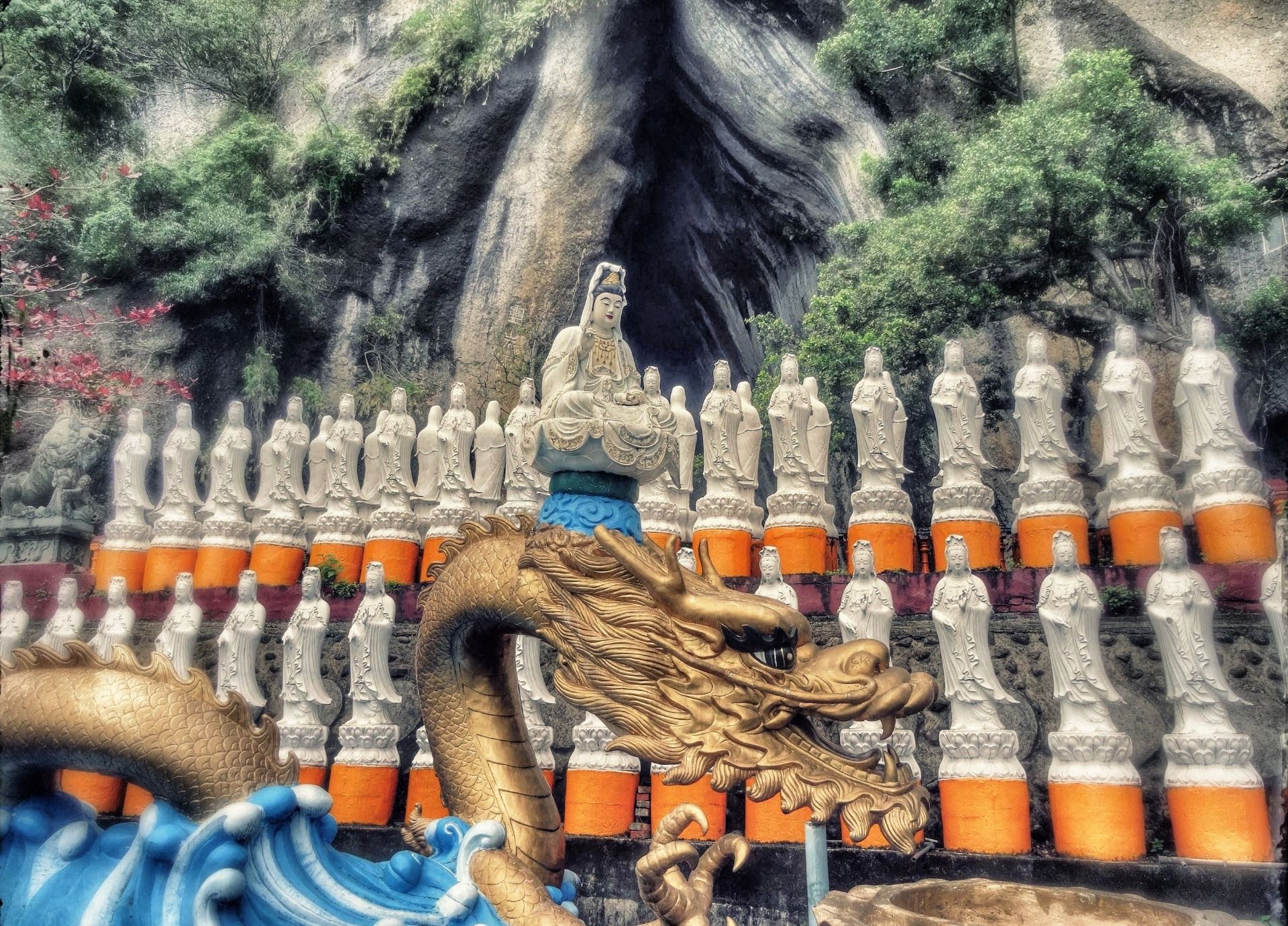 A temple at the west coast of Taiwan