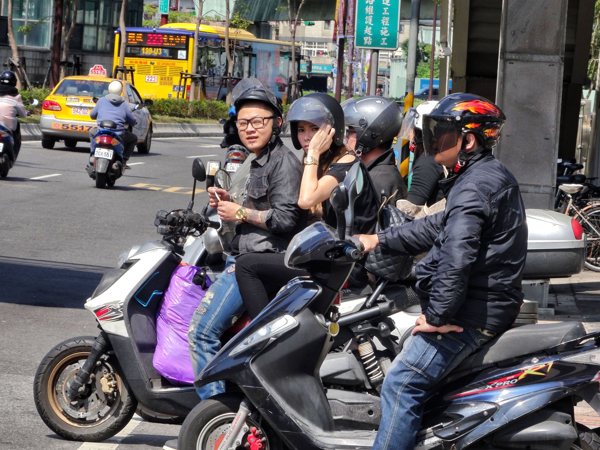 Every corner is a scooter corner