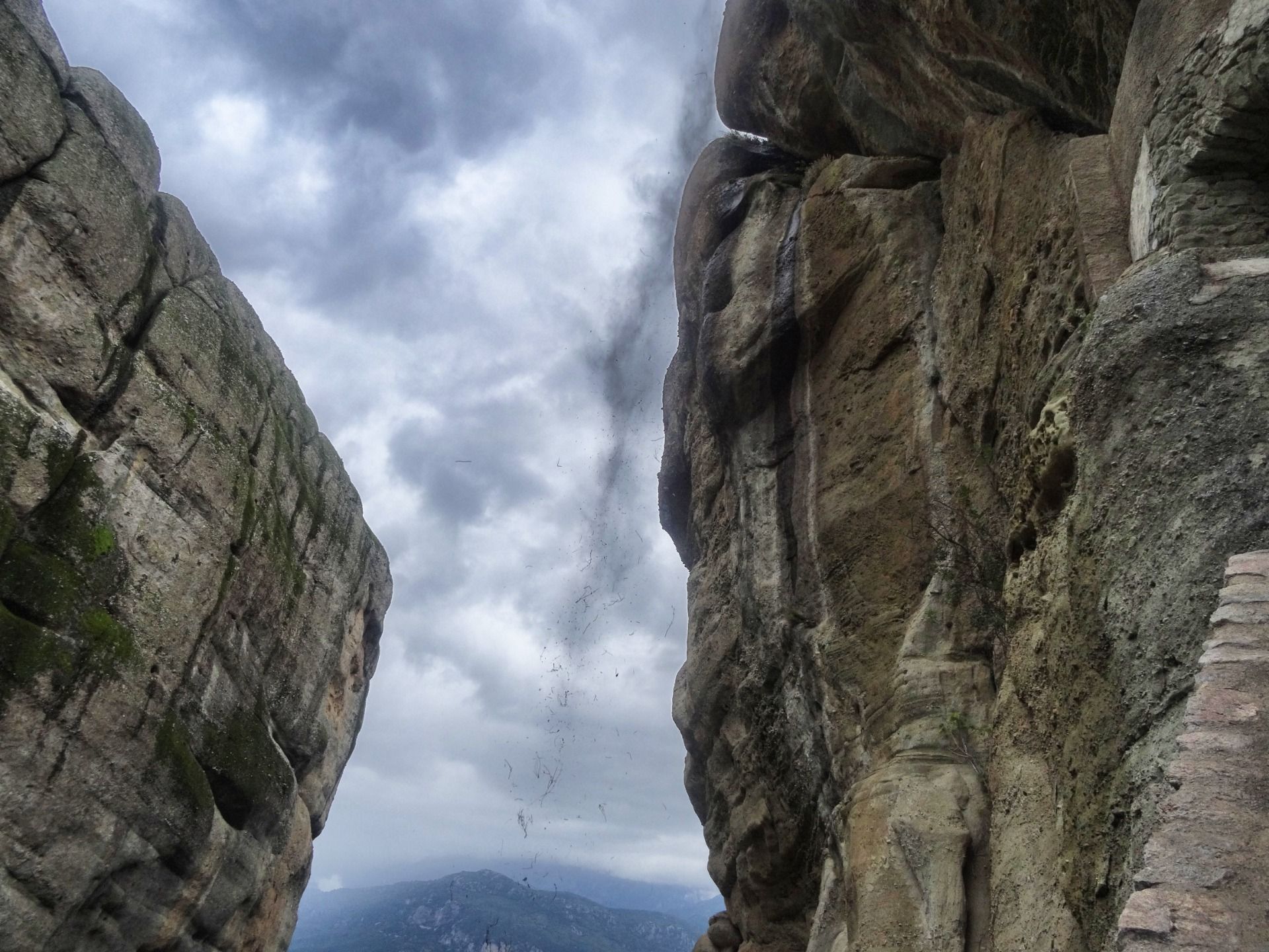 Sometimes the sand comes down