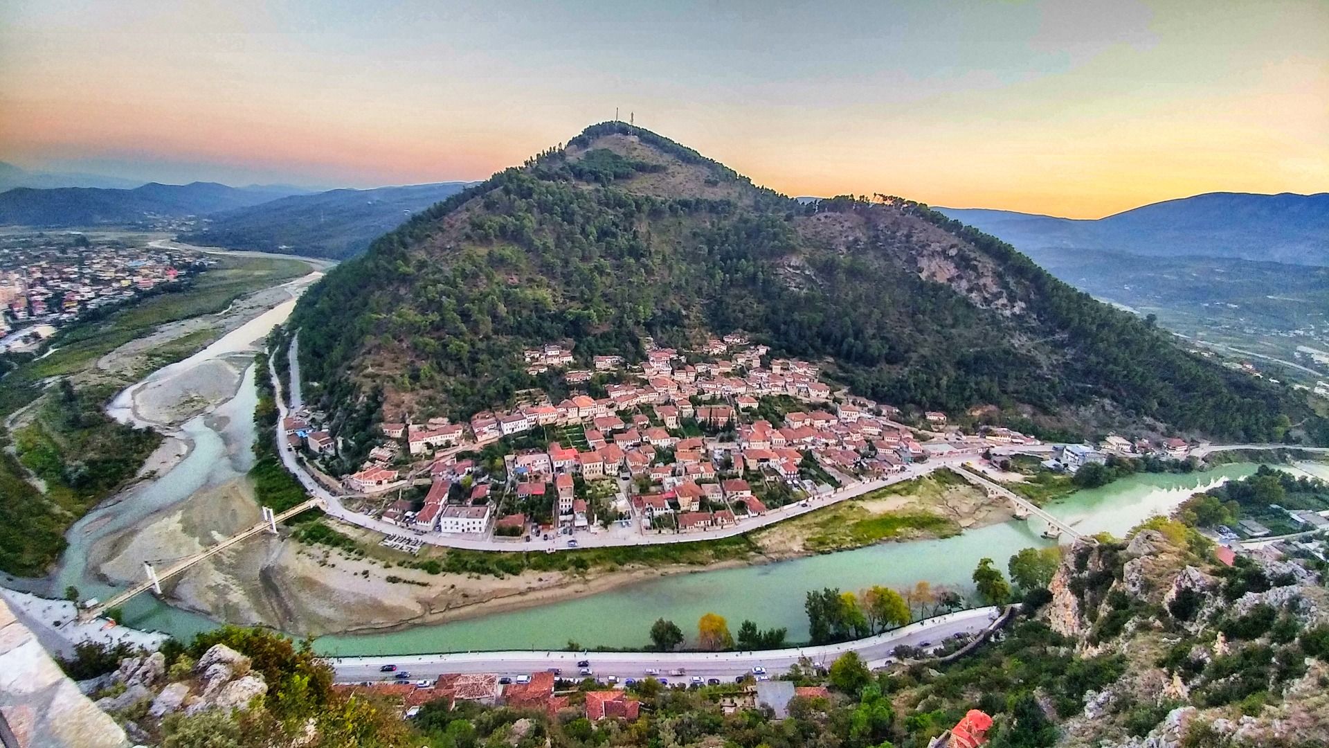 View from the castle to the river