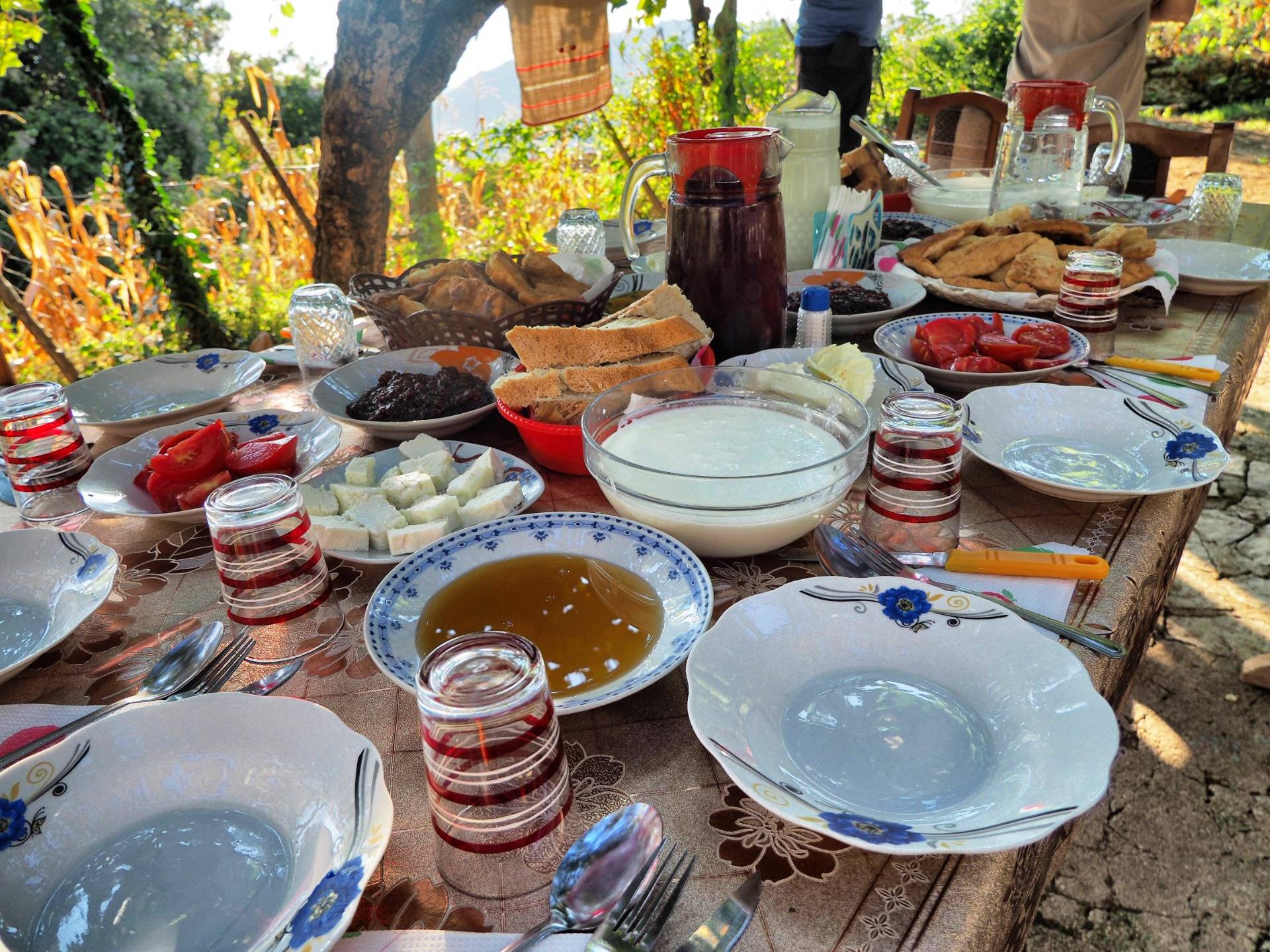 This is the size of a breakfast table in Albania