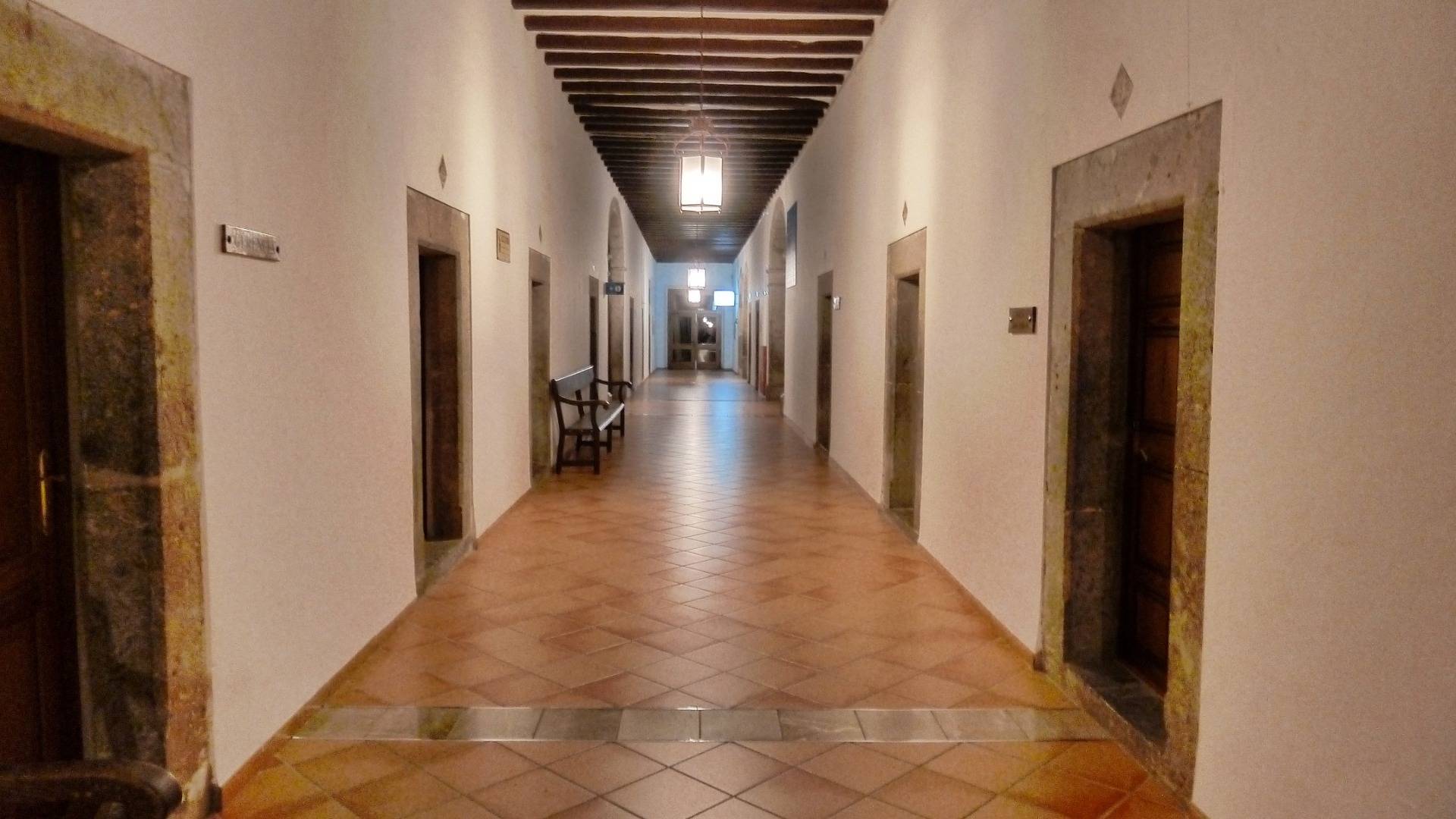 Dark corridors of the monasterie