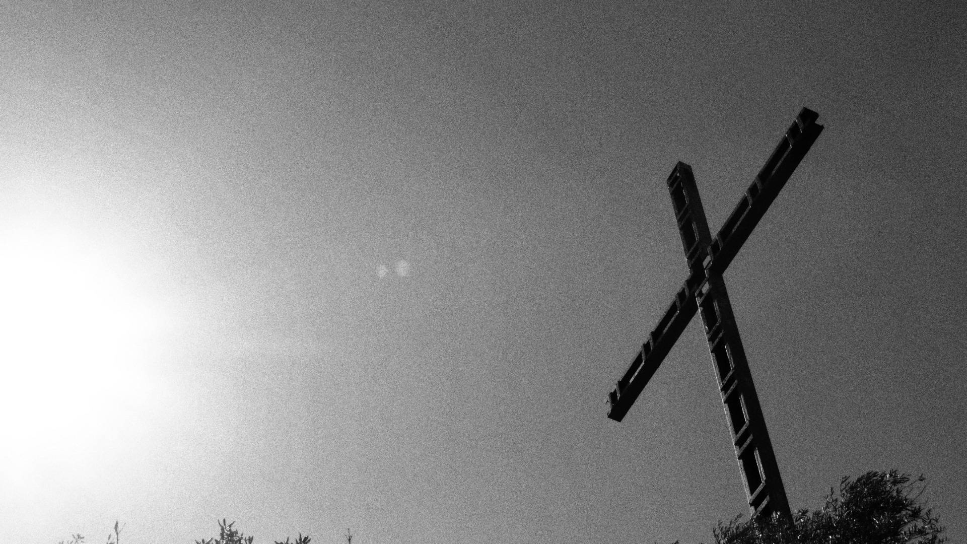 The cross, I captured it in b/w