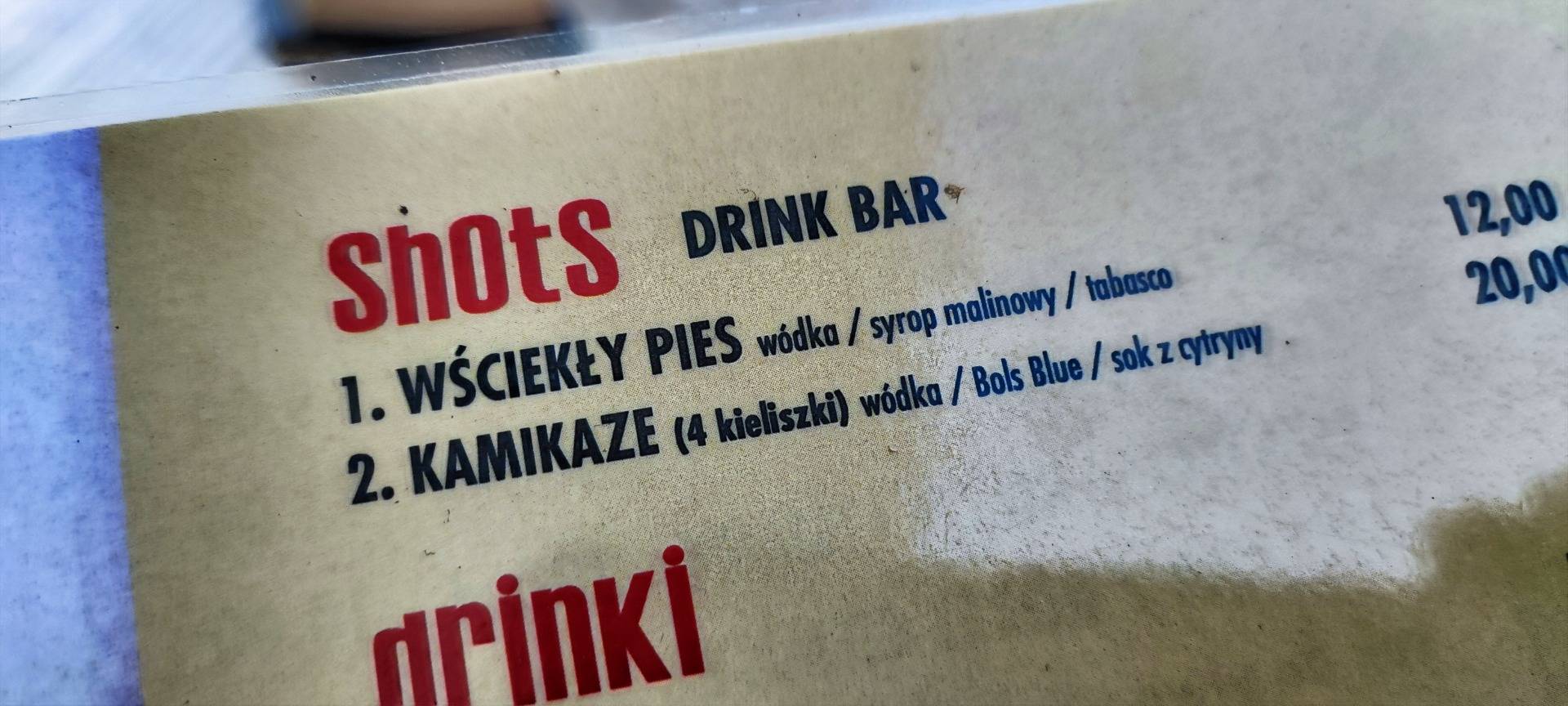 The drink Kamikaze