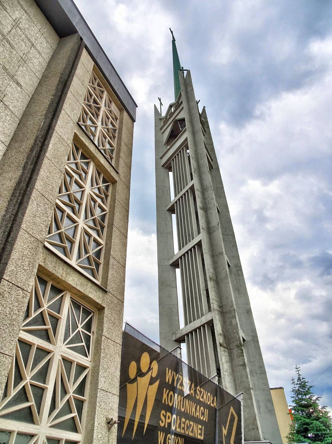 Catholic church, erected by communist workers