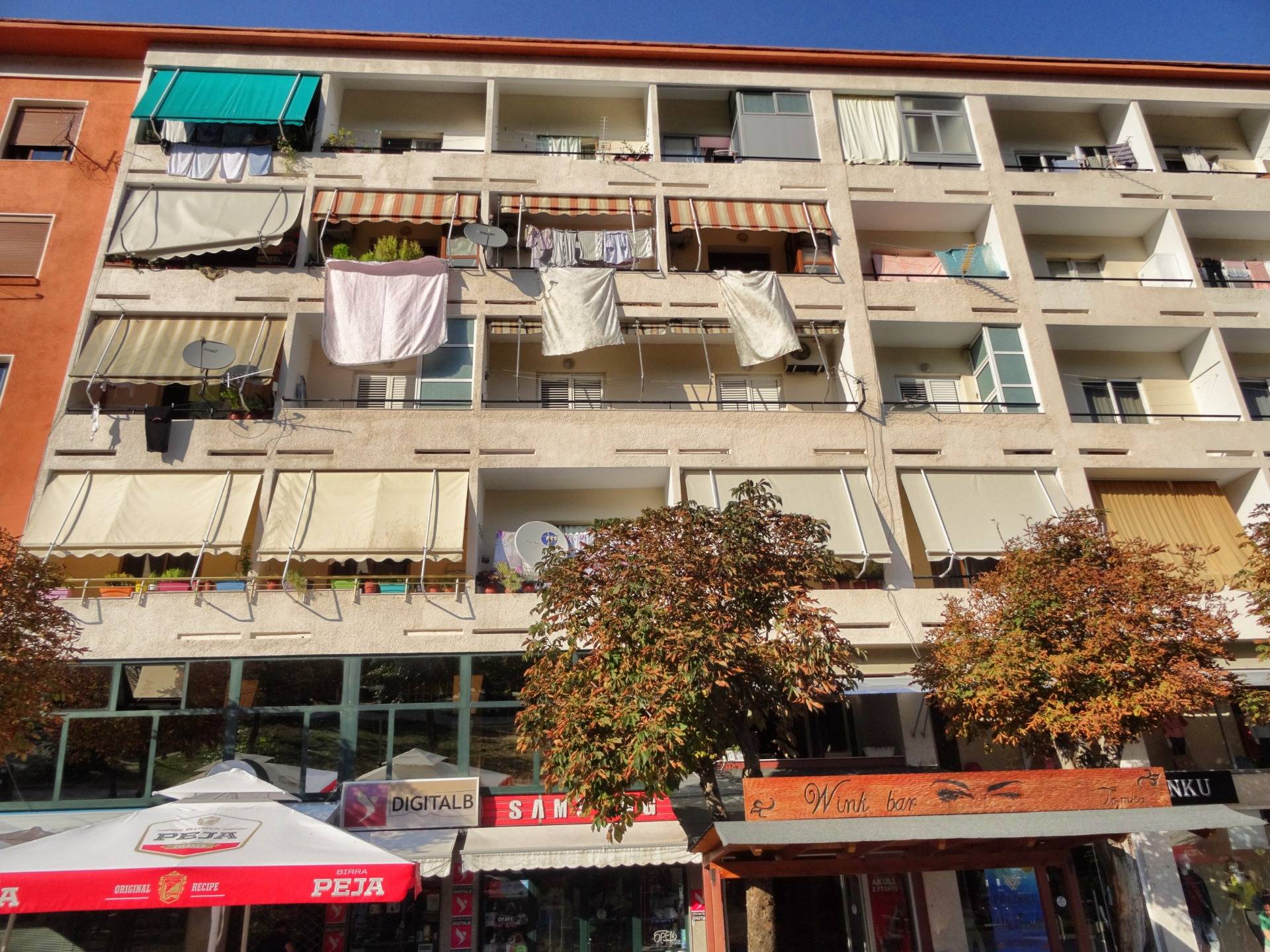 You know that you are in Albania when laundry is hanging on the balconies