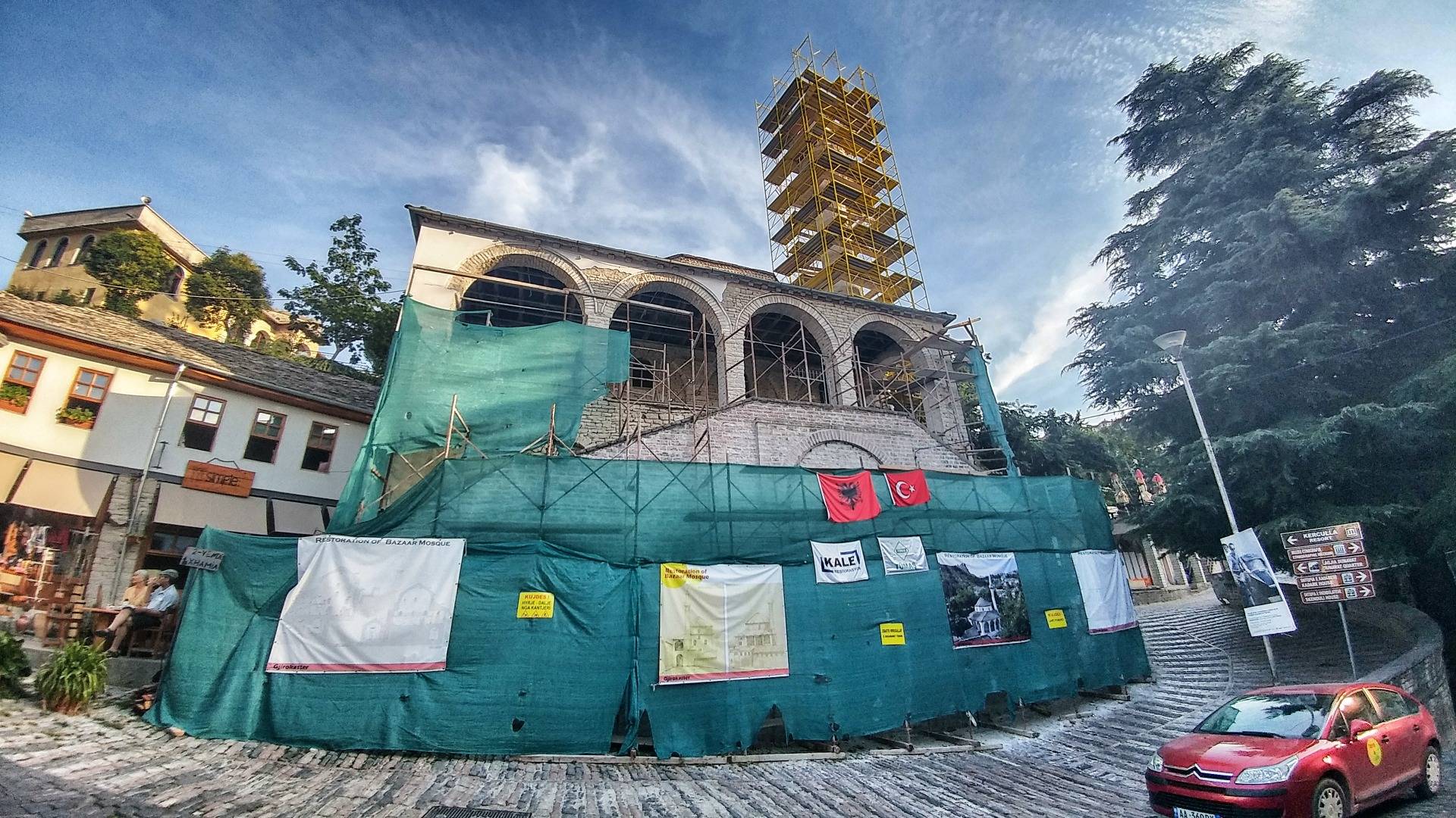 The mosque is being renovated