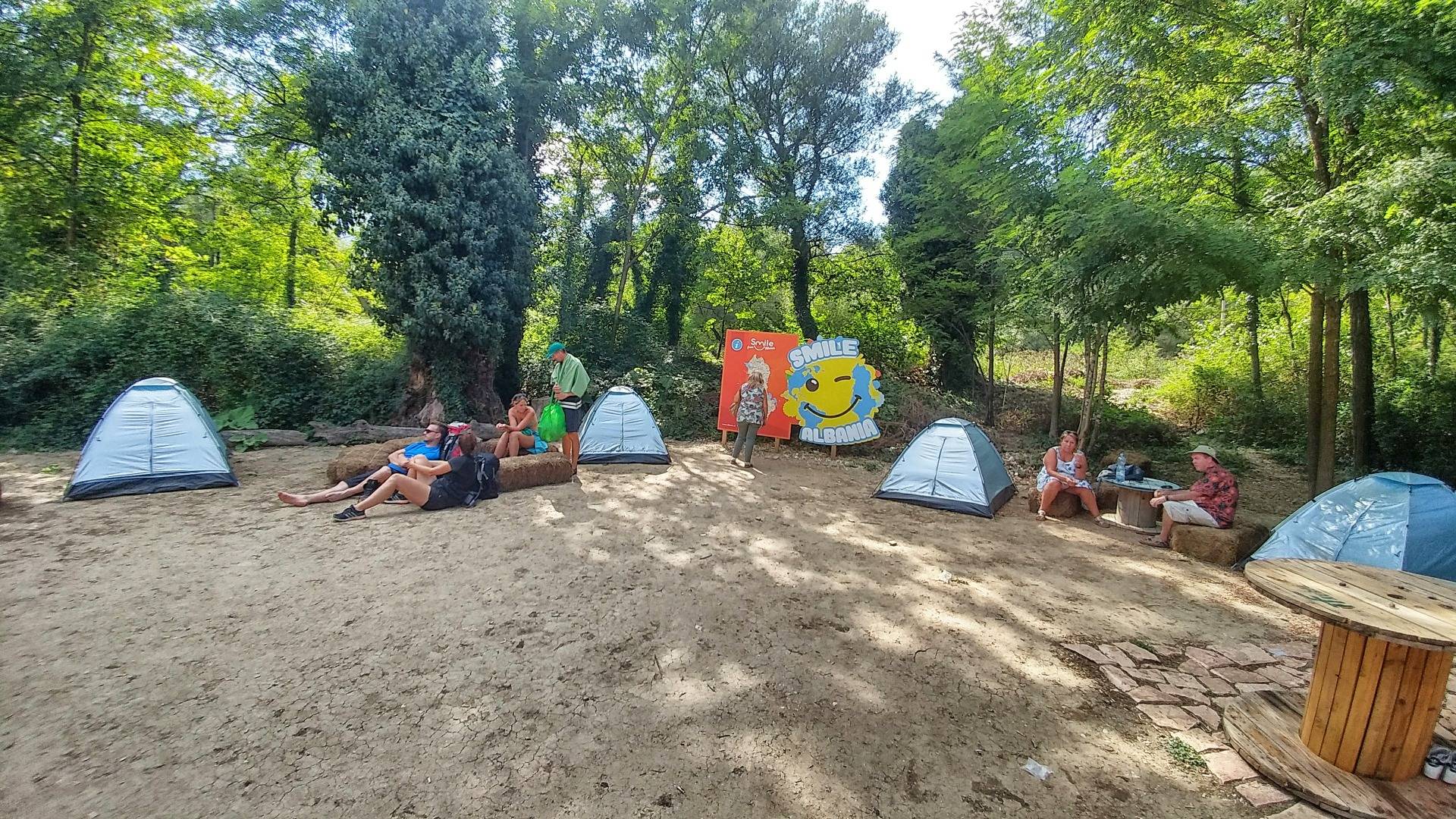 Camping is forbidden, but no one cares
