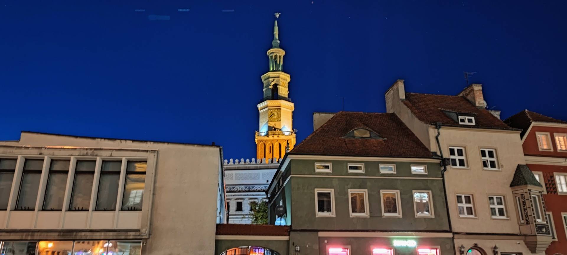 Night time over Poznan