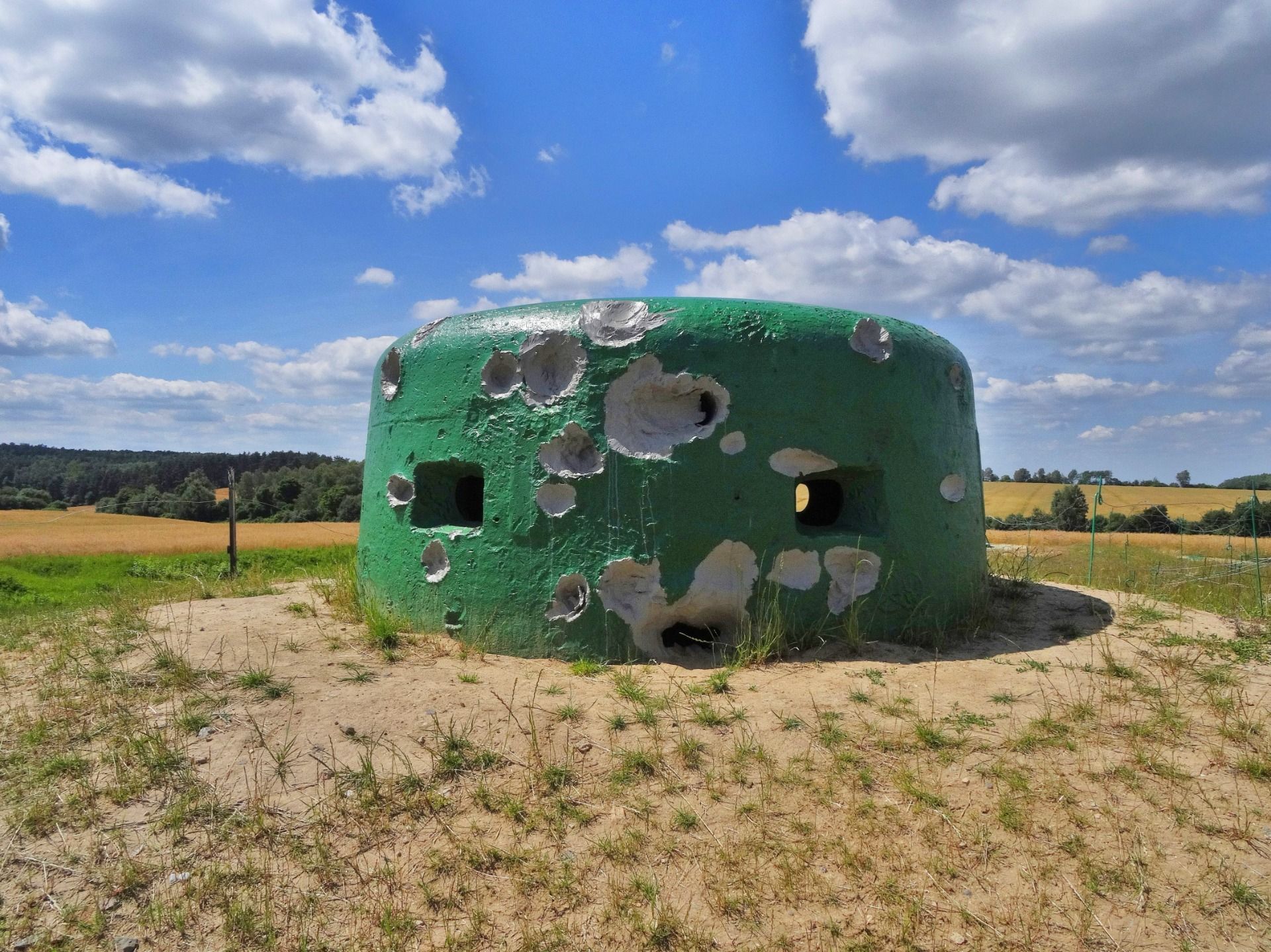 One of the bunker windows of the Ostwall