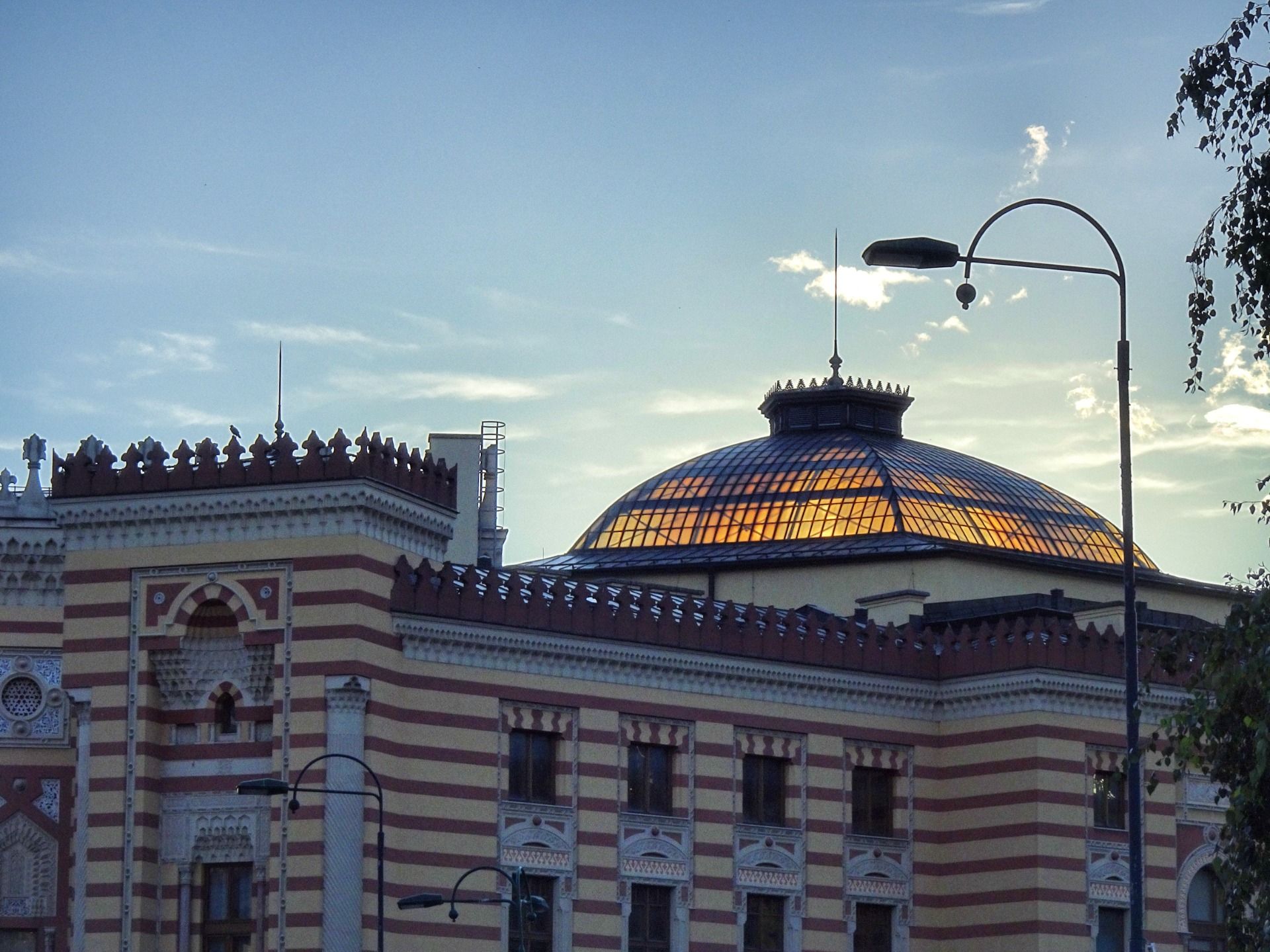 The yellow color comes from the sundown