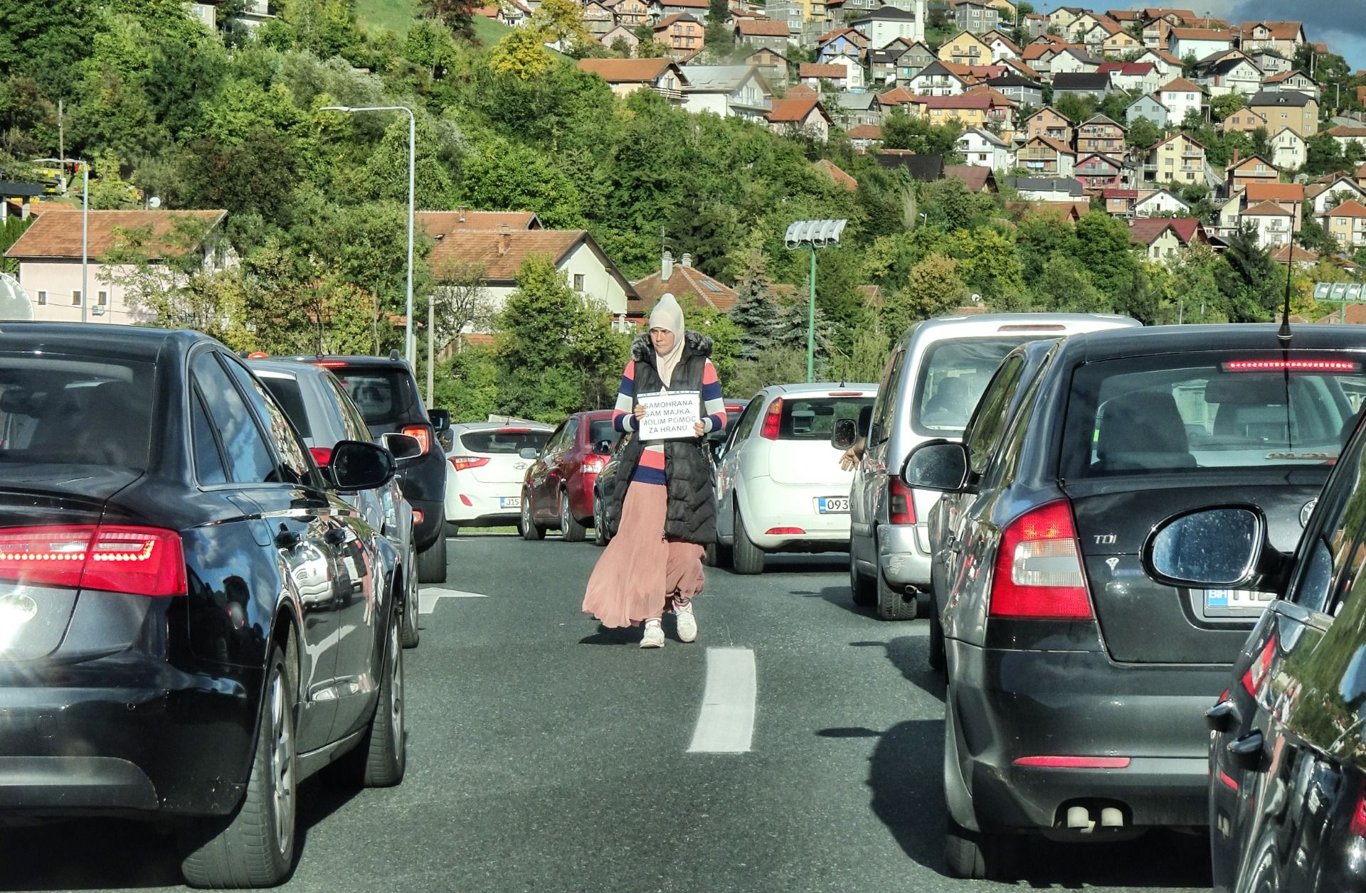 Welcome to Sarajevo, done by a beggar