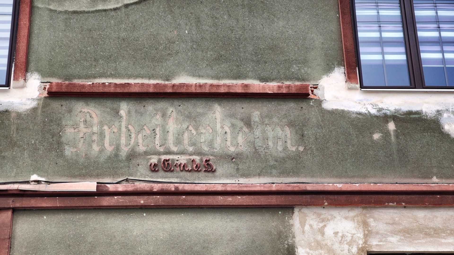 On the walls are old german signs