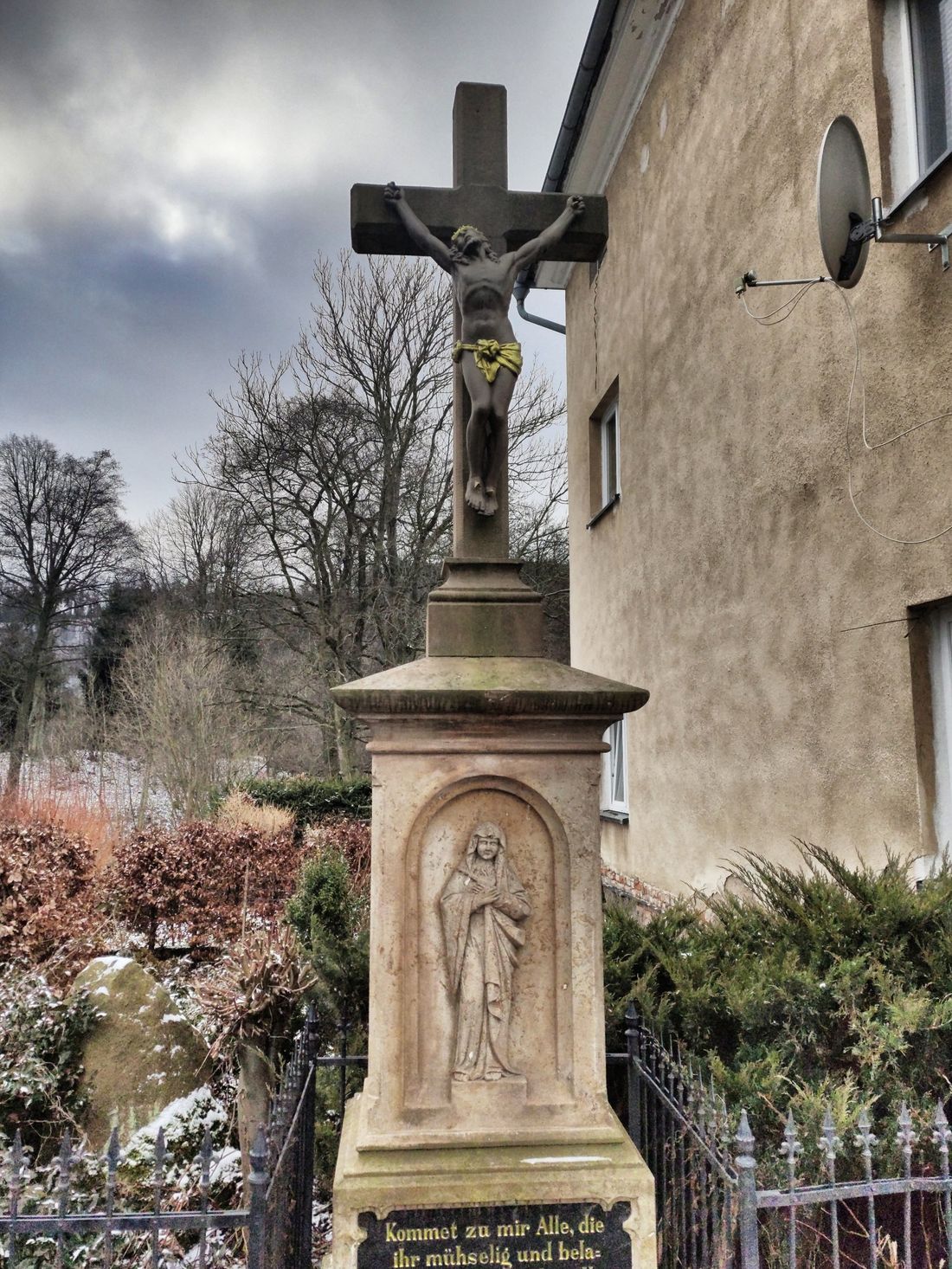 Jesus with german writing