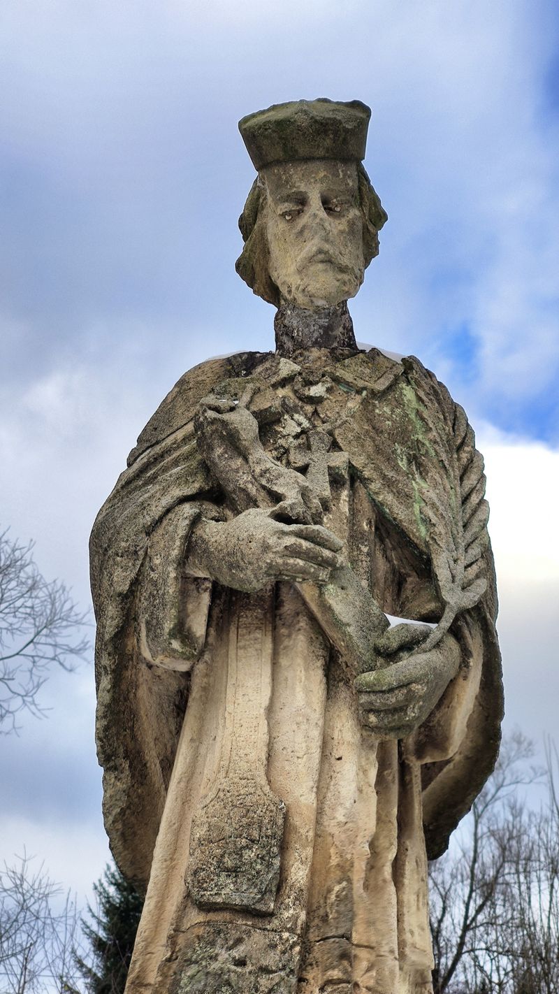 This holy man has lost his nose