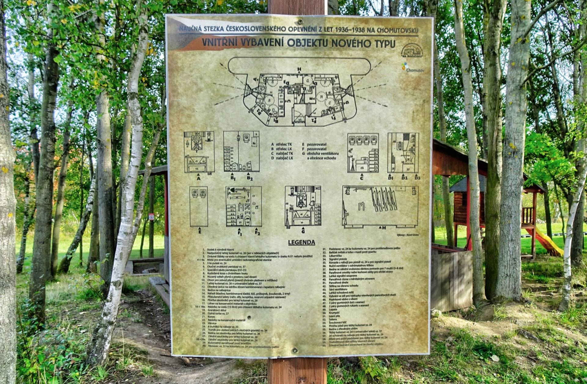 The plan of the bunker