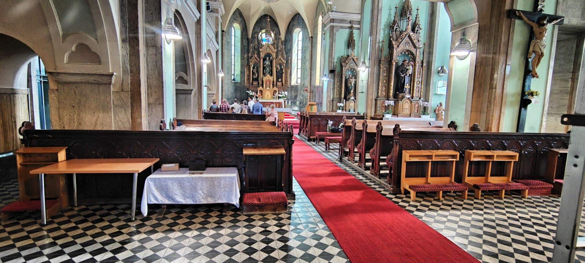 Inside the cathedral