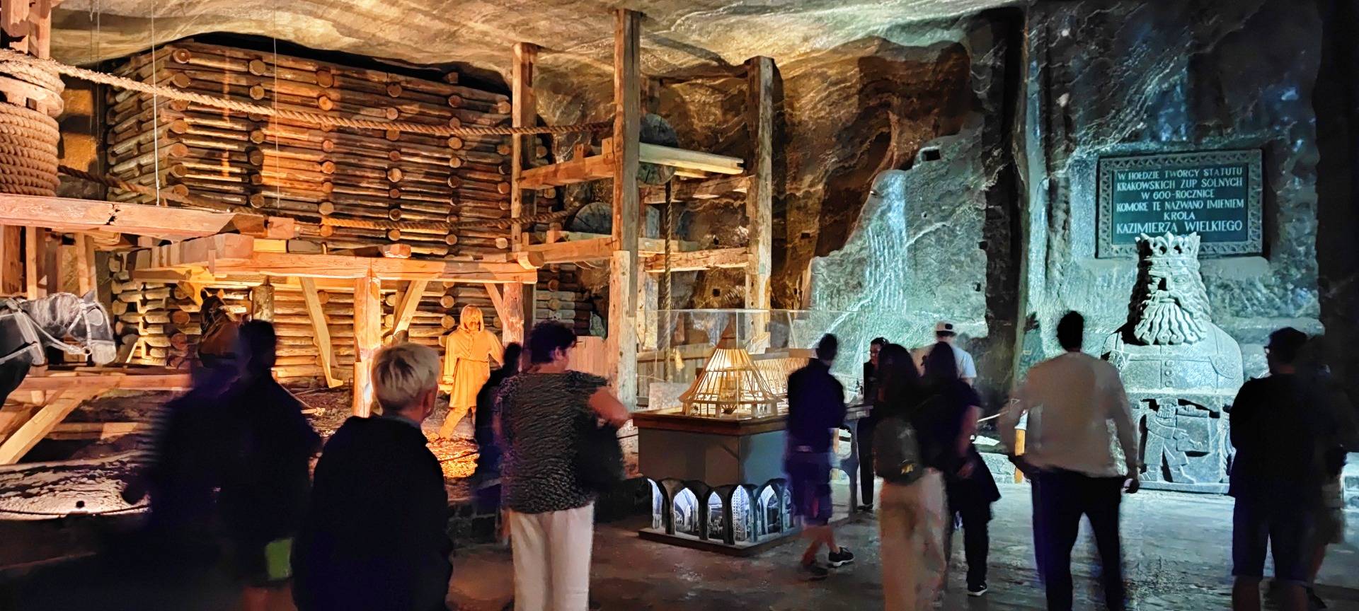 All the wood in the cave (left side) were needed to hold the roofs