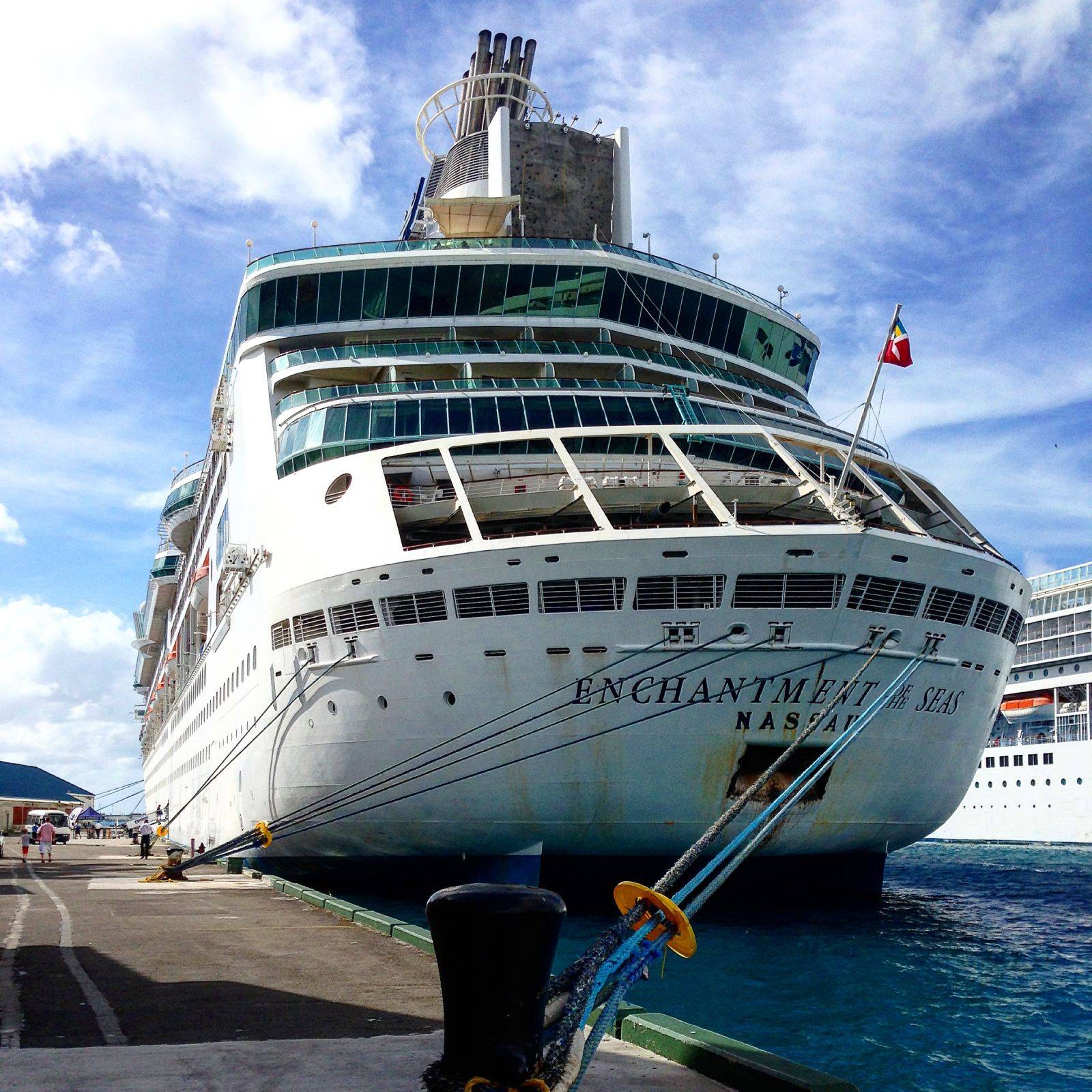 Bahamas cruise. Our liner "Enchantment of the Seas".