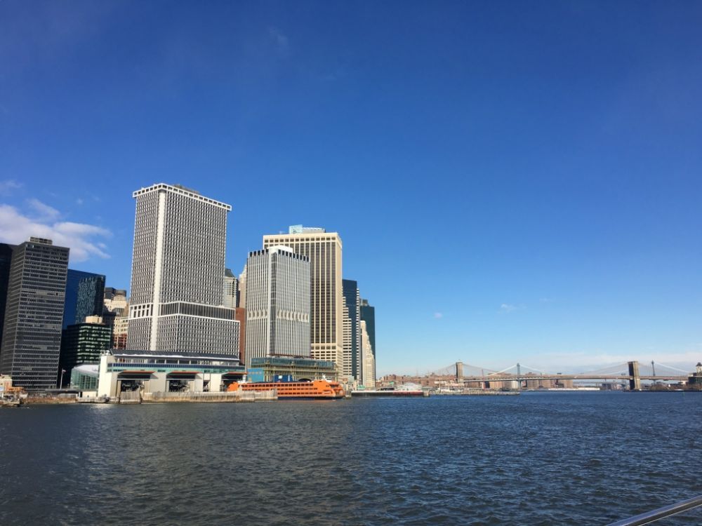 USA, New York, Manhattan. Boat trip along the island.