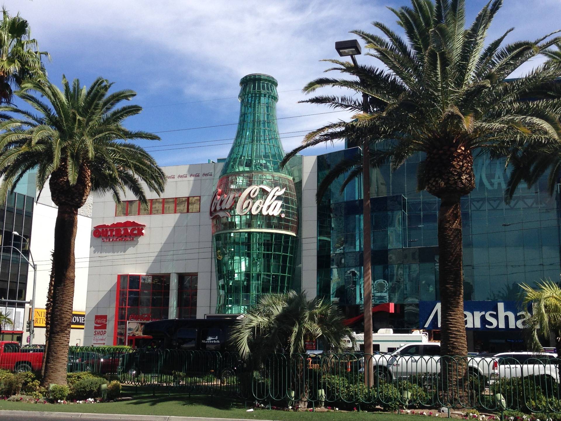 World of Coca-Cola Building in Las Vegas, USA.