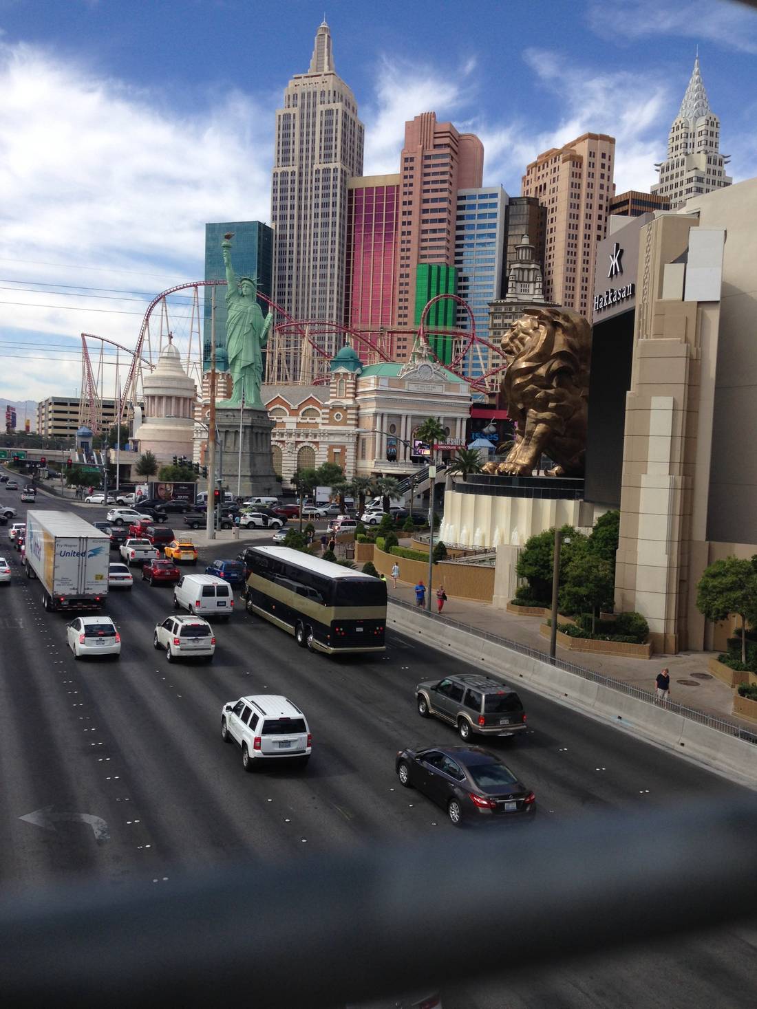 The Las Vegas Strip - the most famous street in Las Vegas, USA
