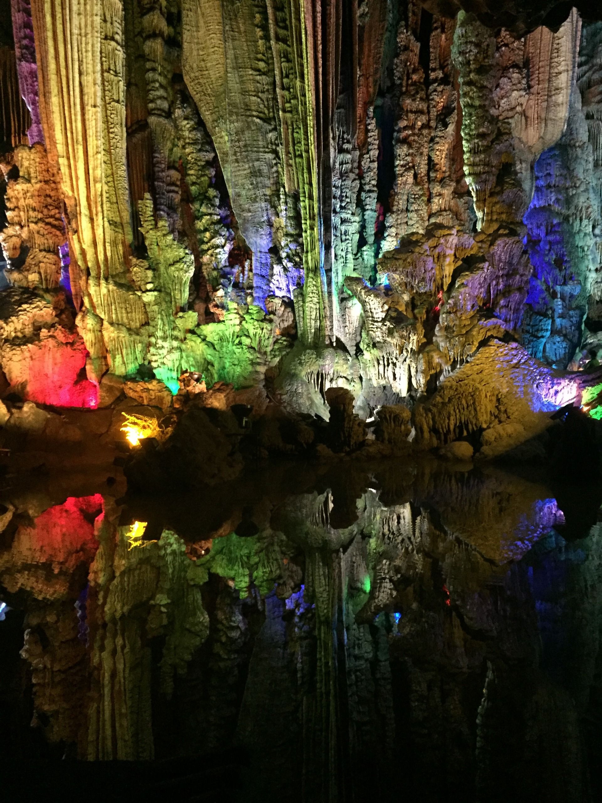 Guilin. Part 8. Silver Cave in Yangshuo. Grand Hall.