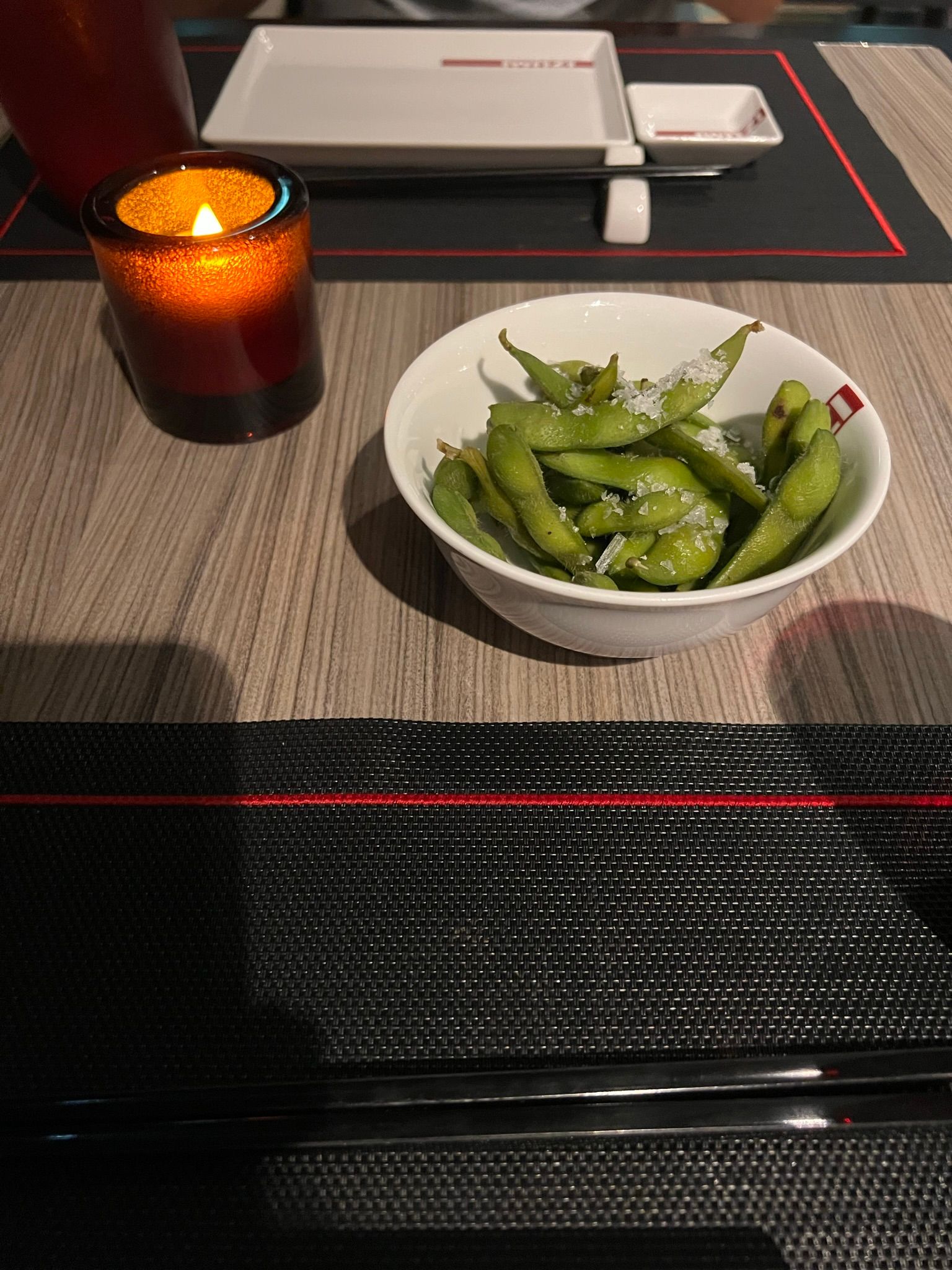 Cruise in the Southern Caribbean. Day 3. Sushi restaurant "IZUMI" on deck 12 of the liner.