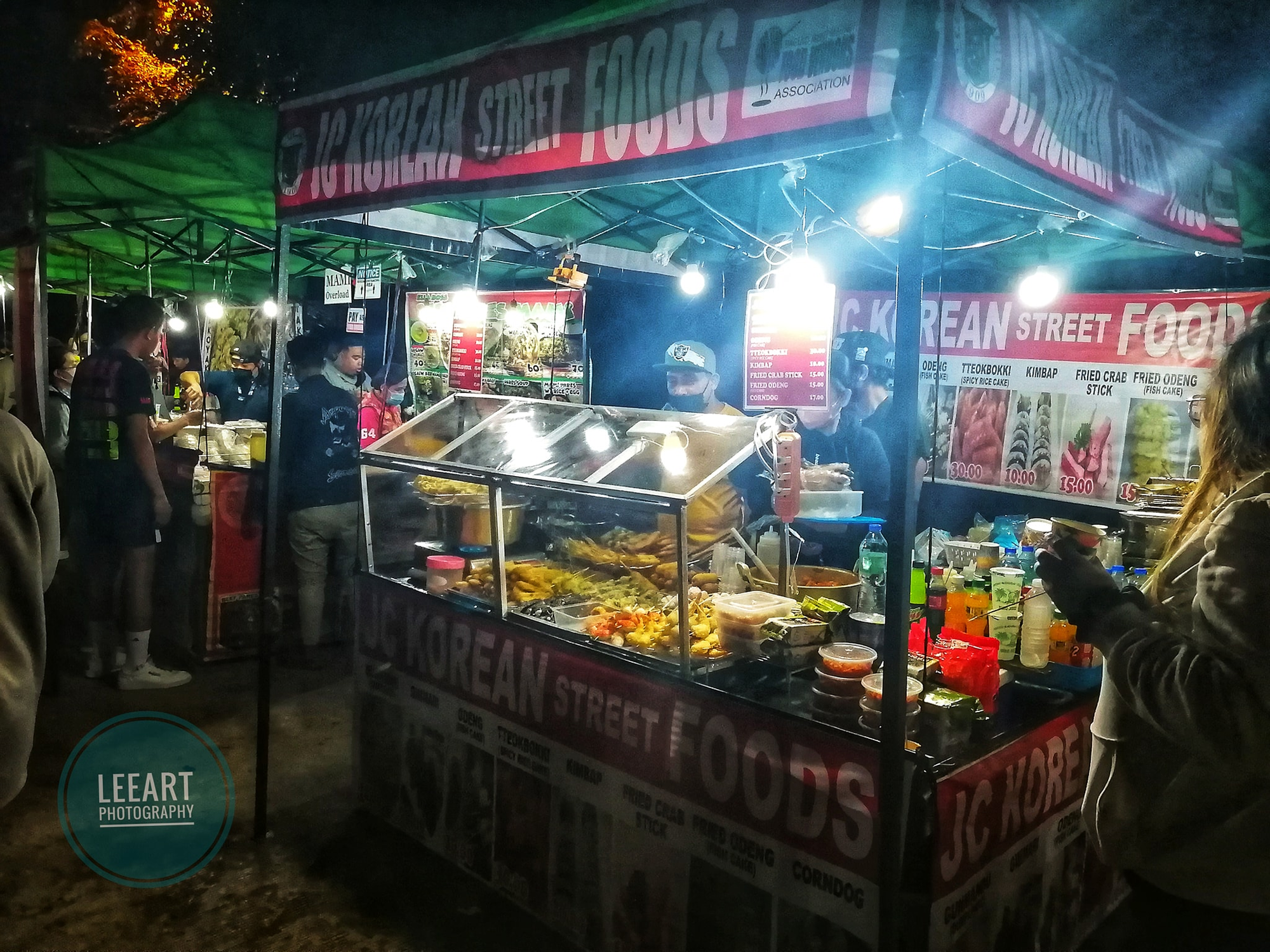 Korean street food stall