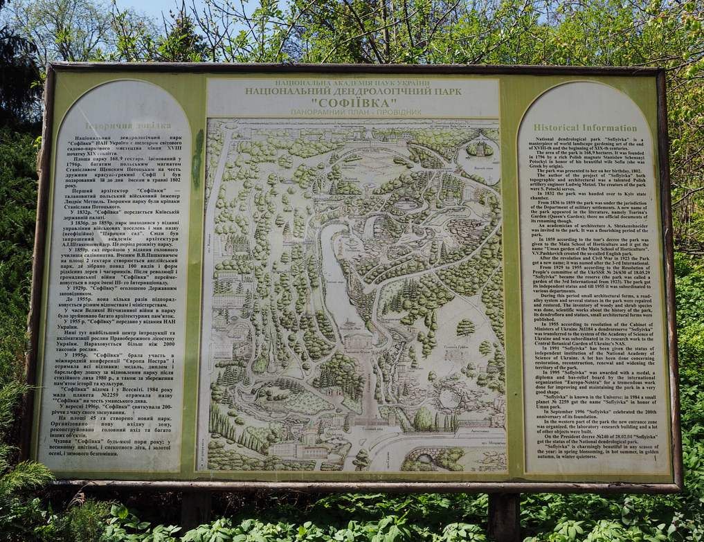 Plan of the park