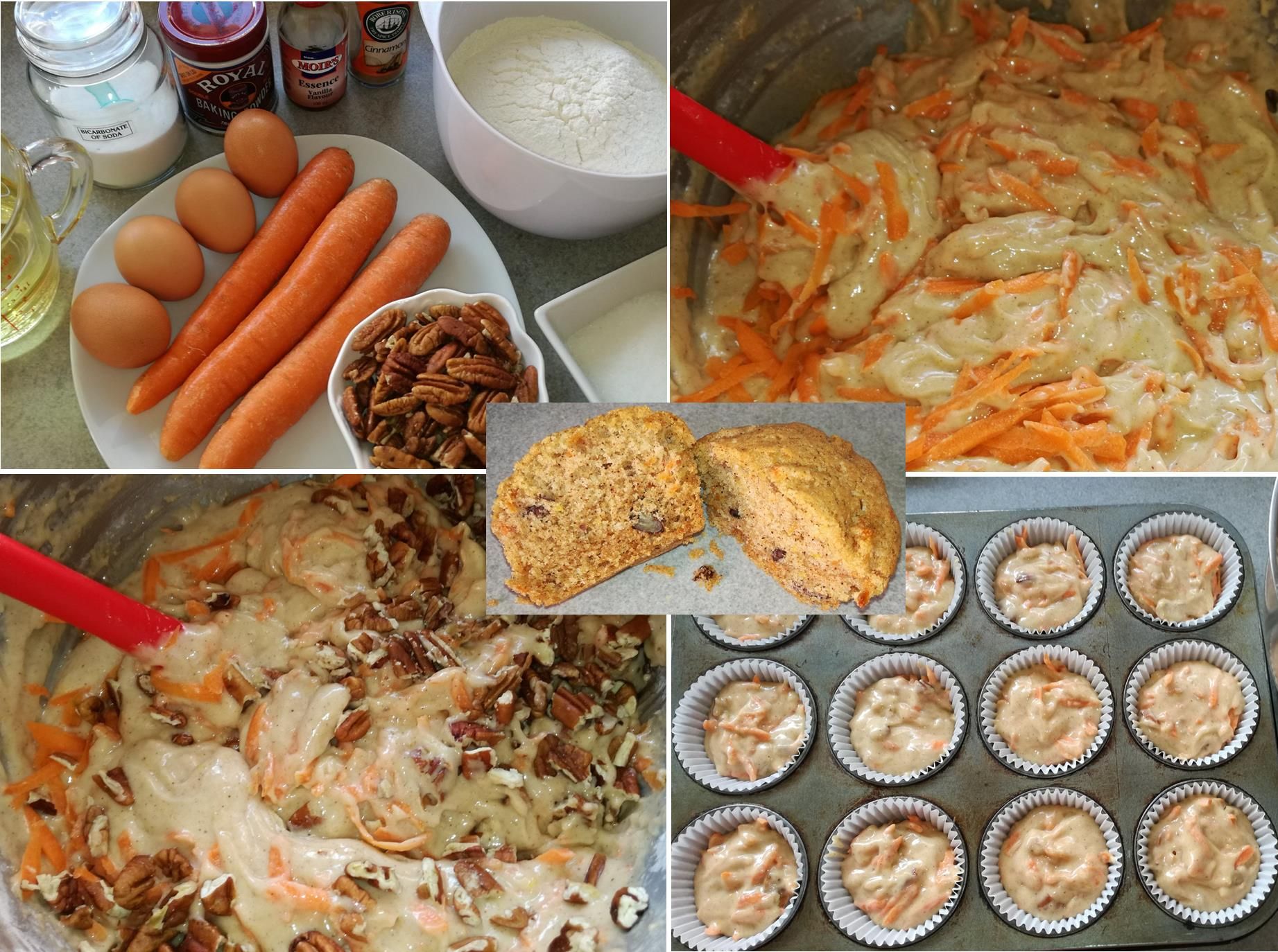 Carrot & Pecan Nut Cupcakes