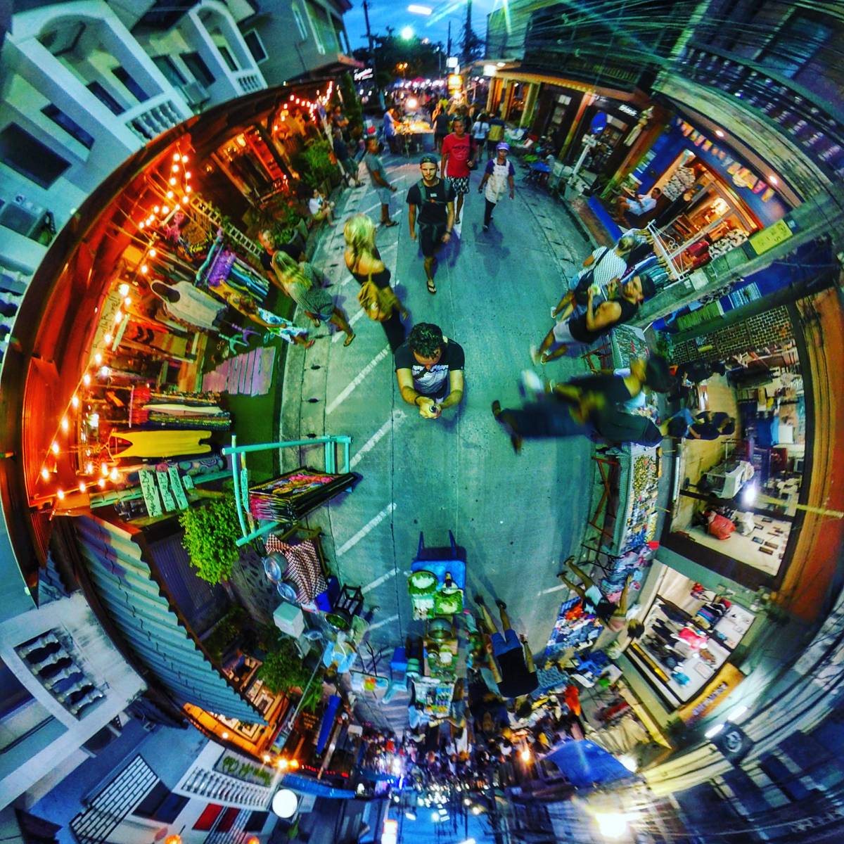 Thong Sala Night Market in 360