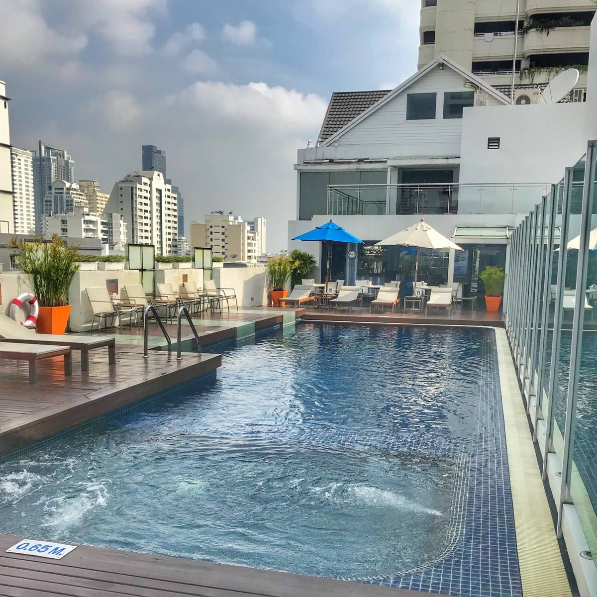 Rooftop pools are a must when visiting Bangkok
