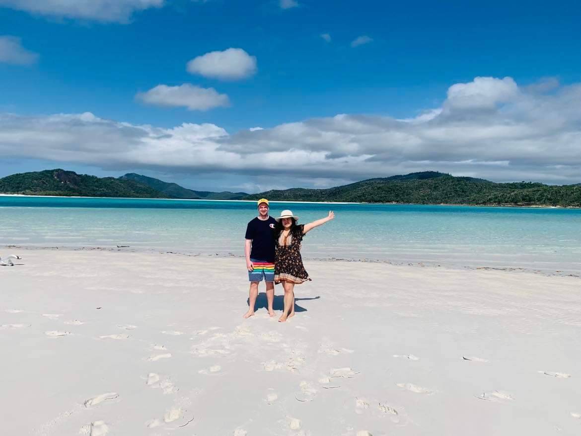 Whitehaven Beach, one of the more famous tourist islands. The beach is so secluded, feels like you have an entire island to yourselves.