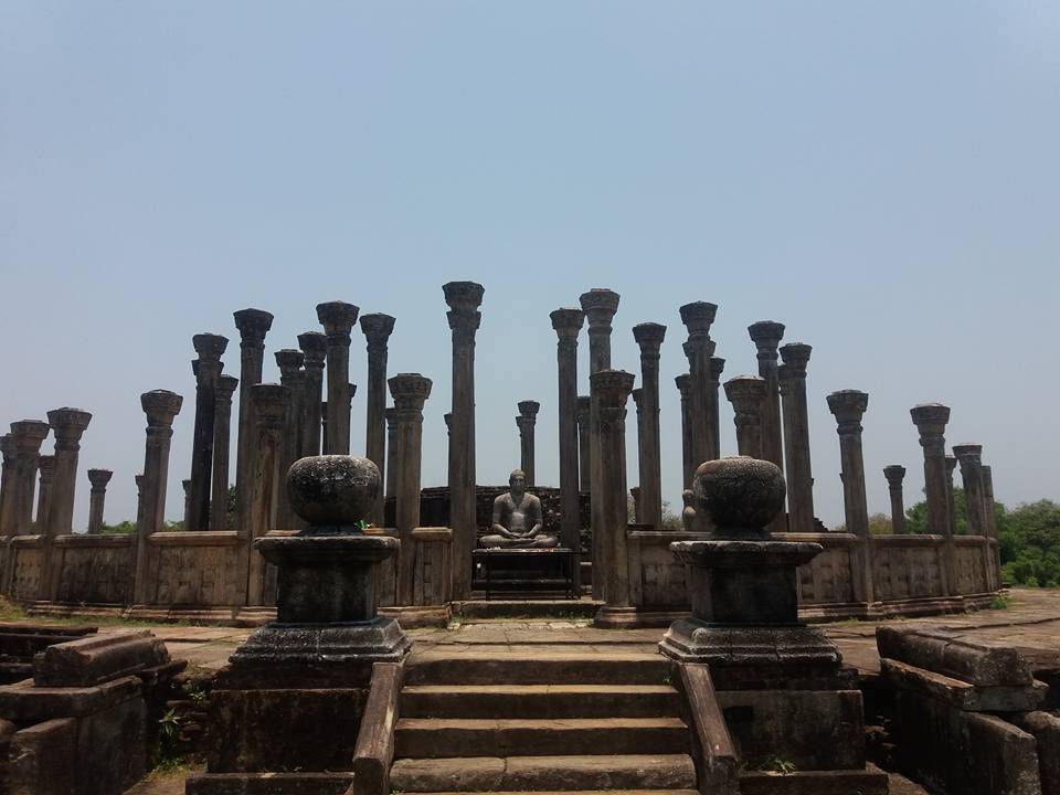 Expedition to explore the Medirigiriya Vatadage, which is now in ruins.