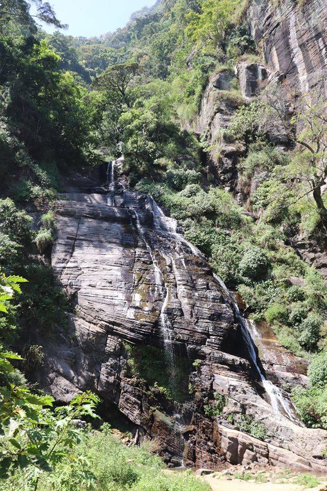 Kolapatana Falls which brings beauty to Mandaramnuwara in Sri Lanka.