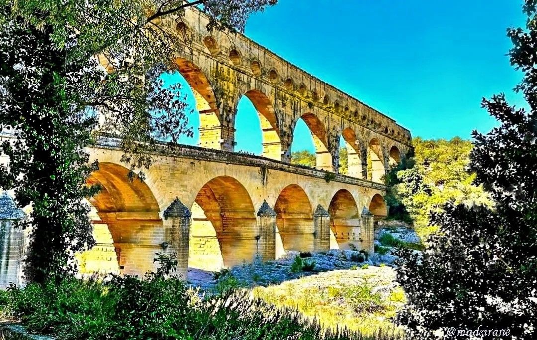 Pont du Gard Aqueduct  - The Tallest Aqueduct of Ancient Rome, a UNESCO Heritage Site