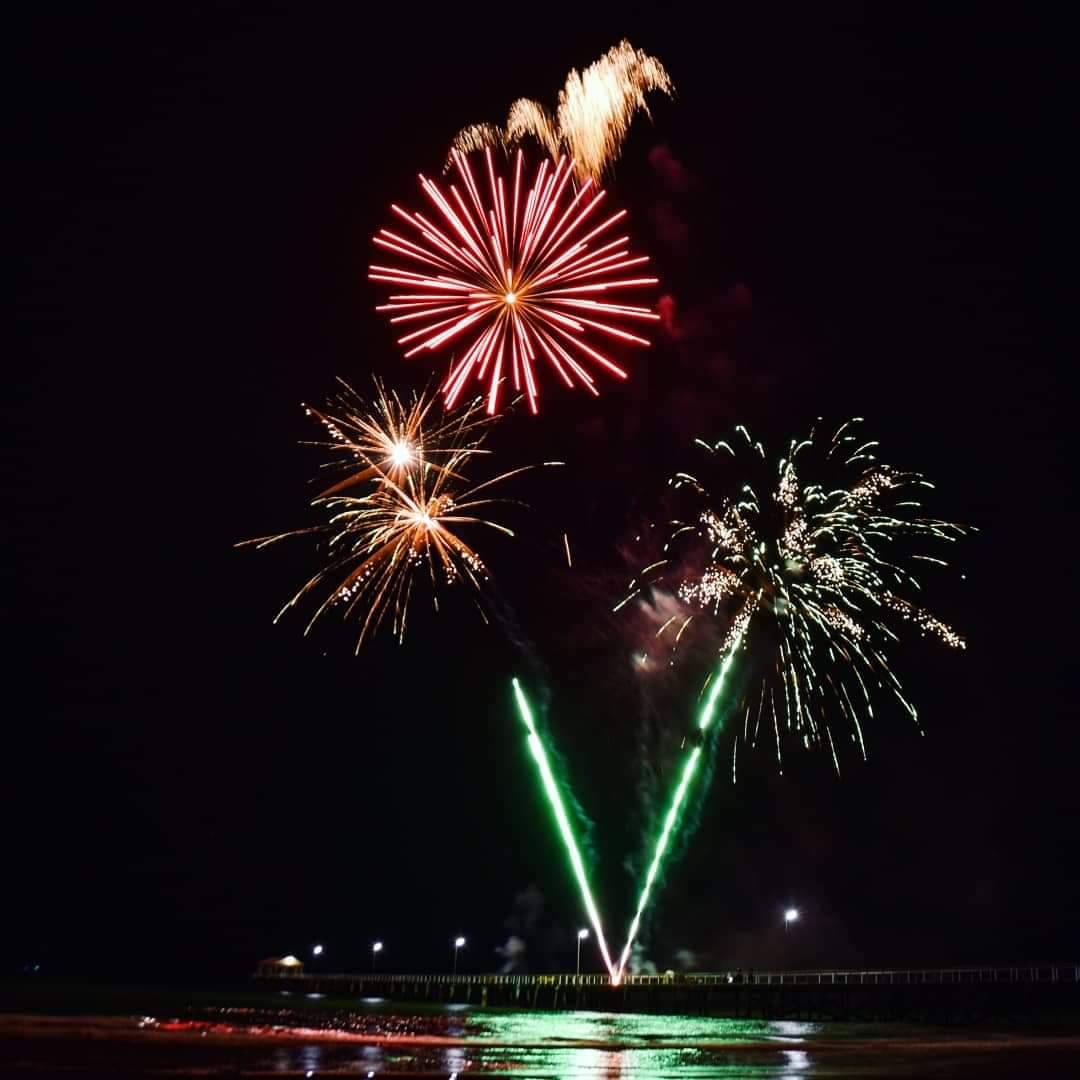 New Year Fireworks at Semaphore Jetty.