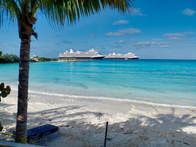 Two Holland America ships in port that day