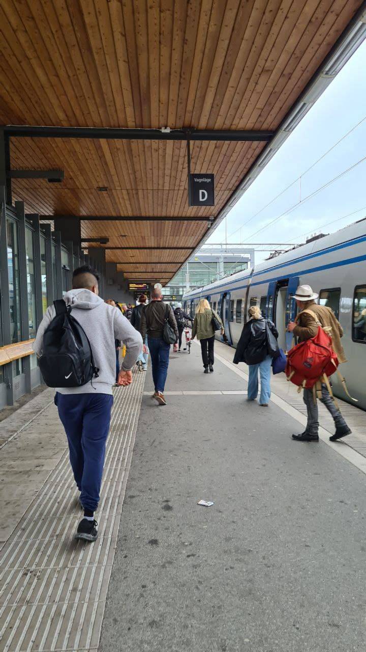 Arrived at Uppsala station!