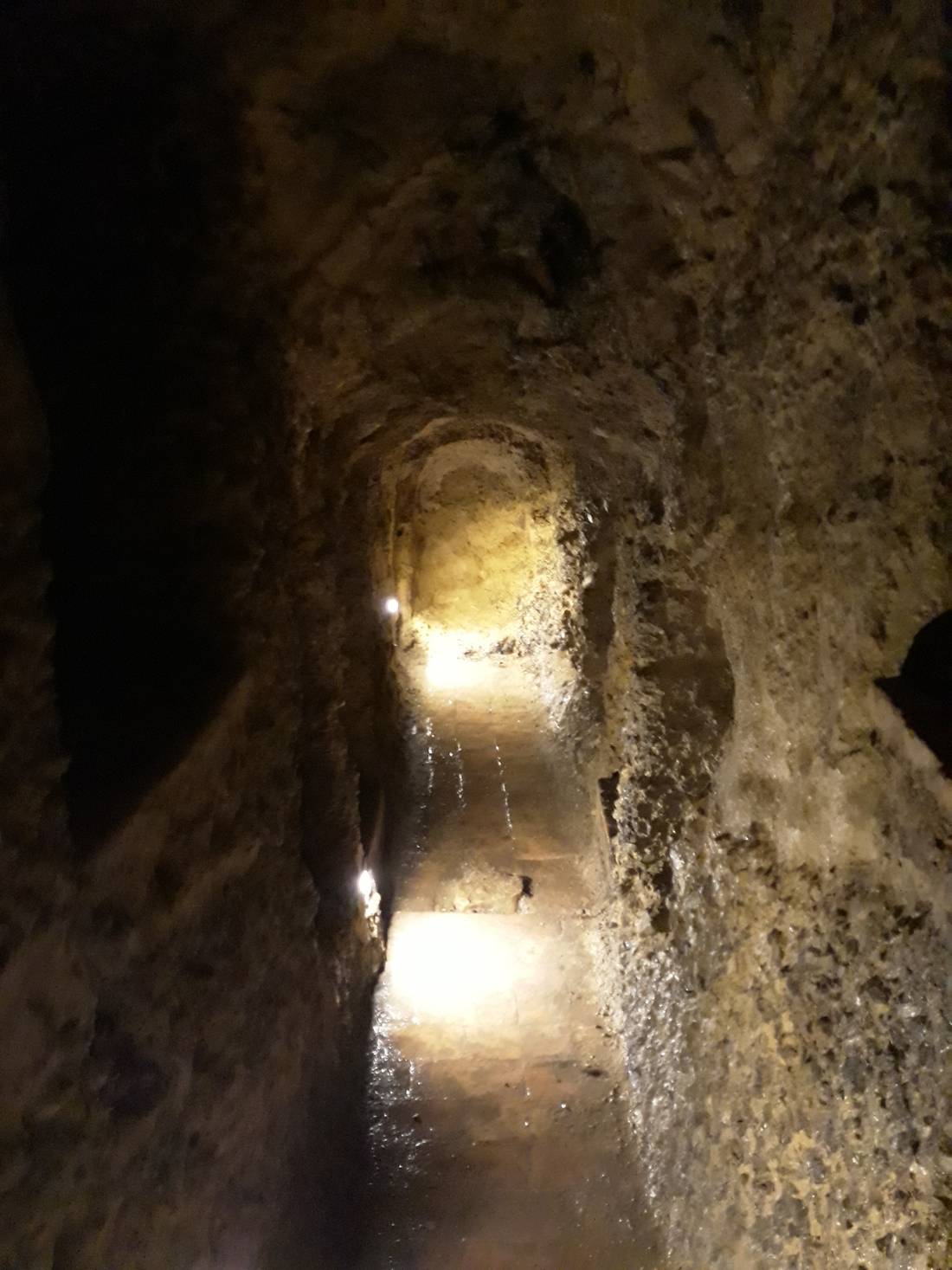 The tunnels connecting to the main well