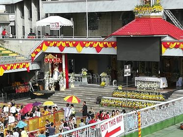 closer look where the priest located