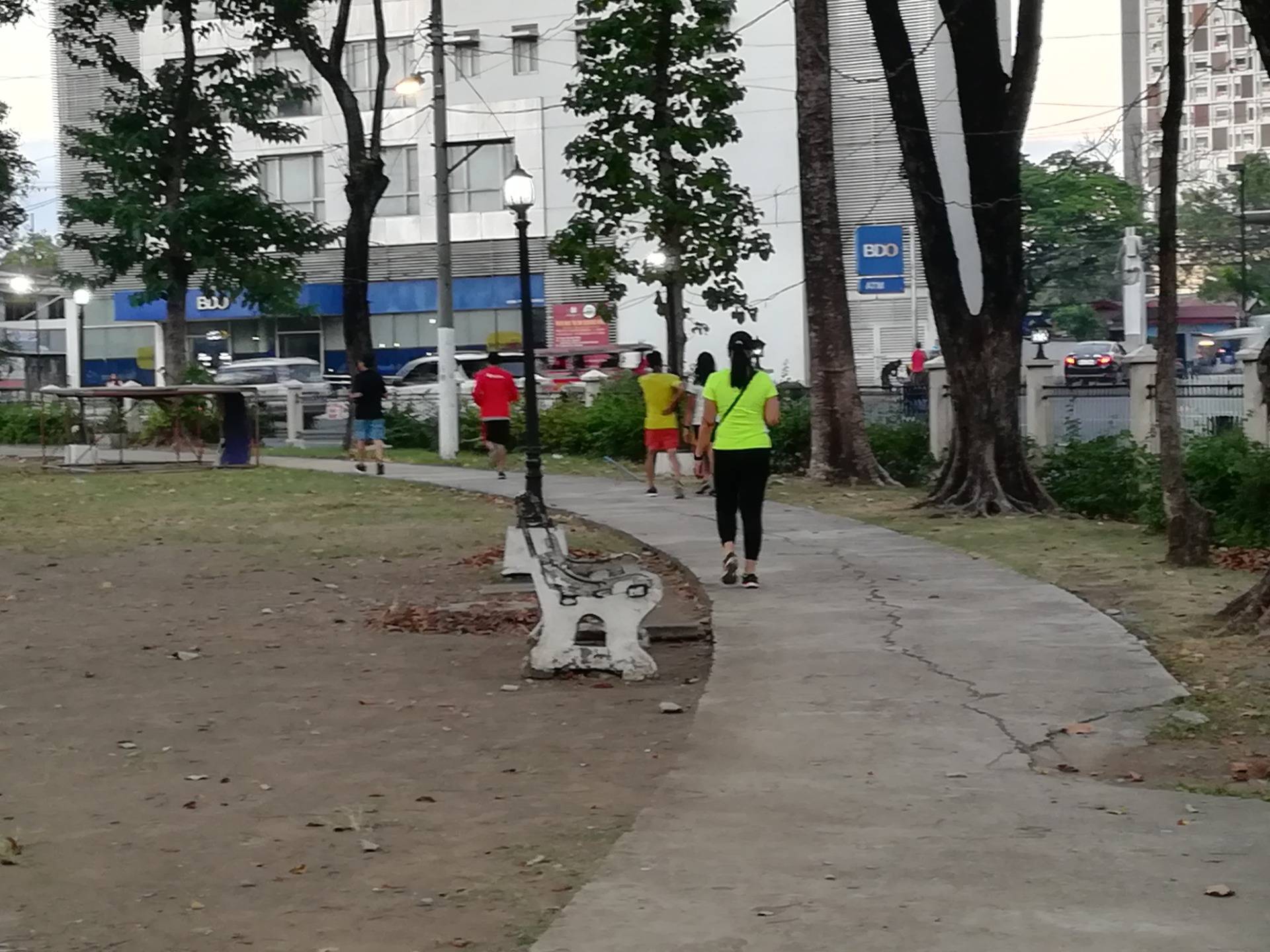concreted road for jogging