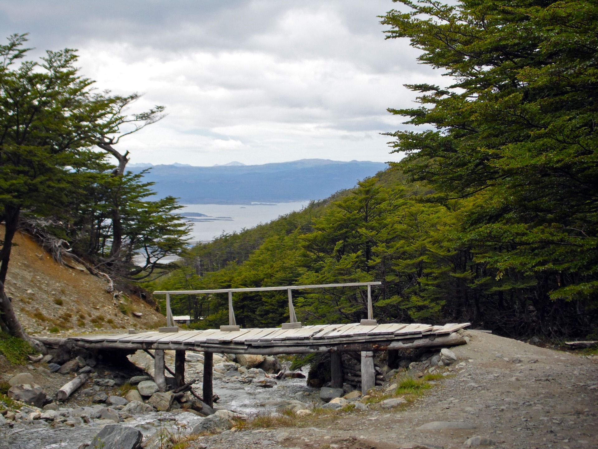 Going up Cerro Martial
