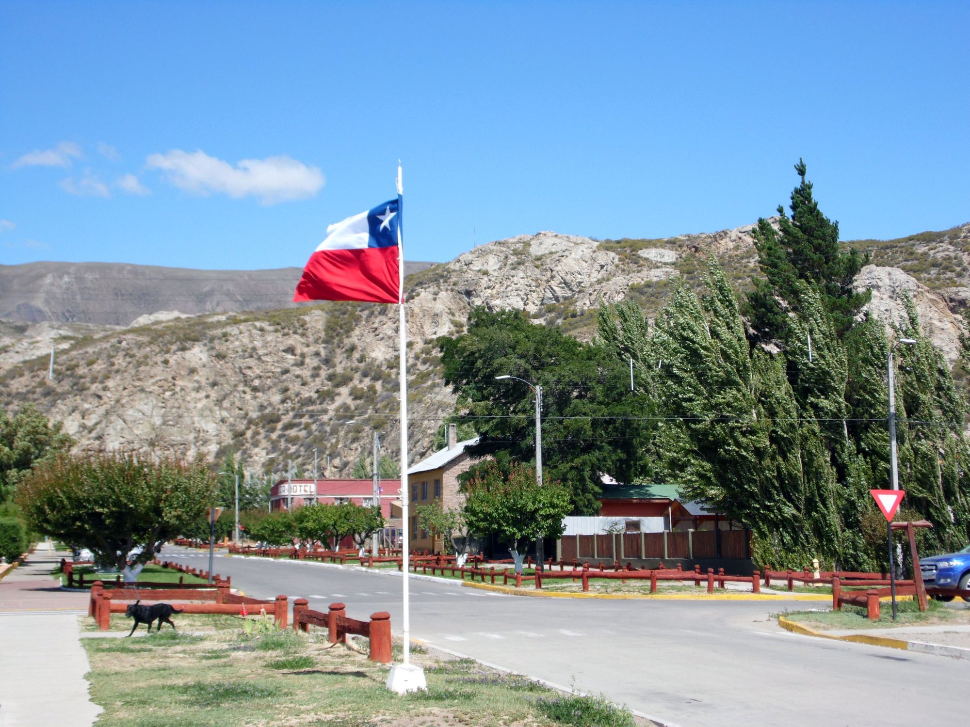 Main street in Chile Chico