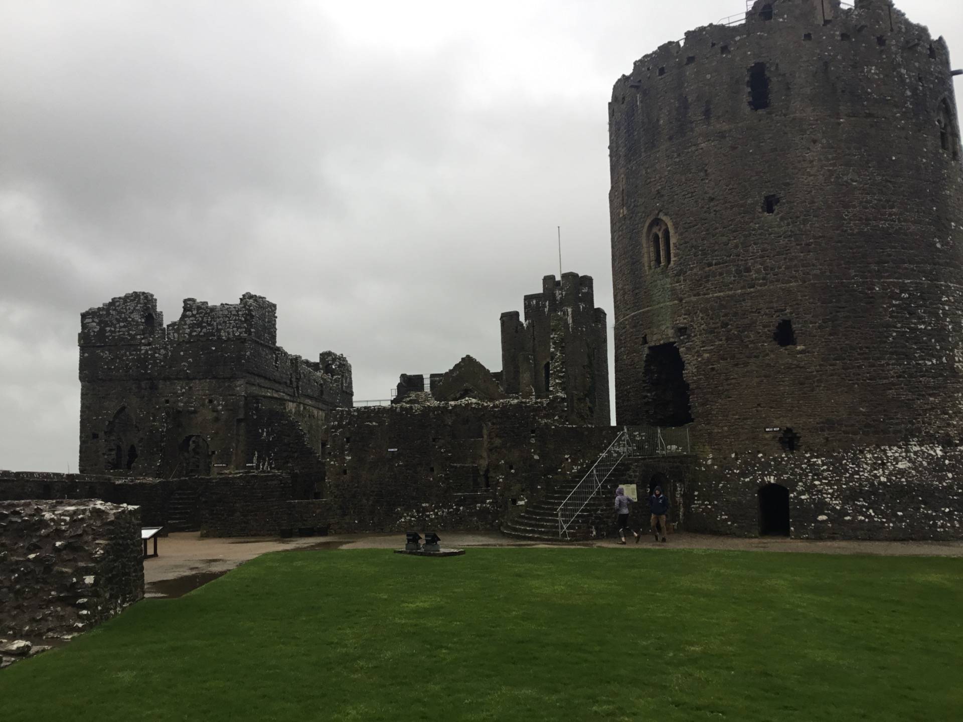 A Pensive Walk Around Pembroke Castle, Wales.